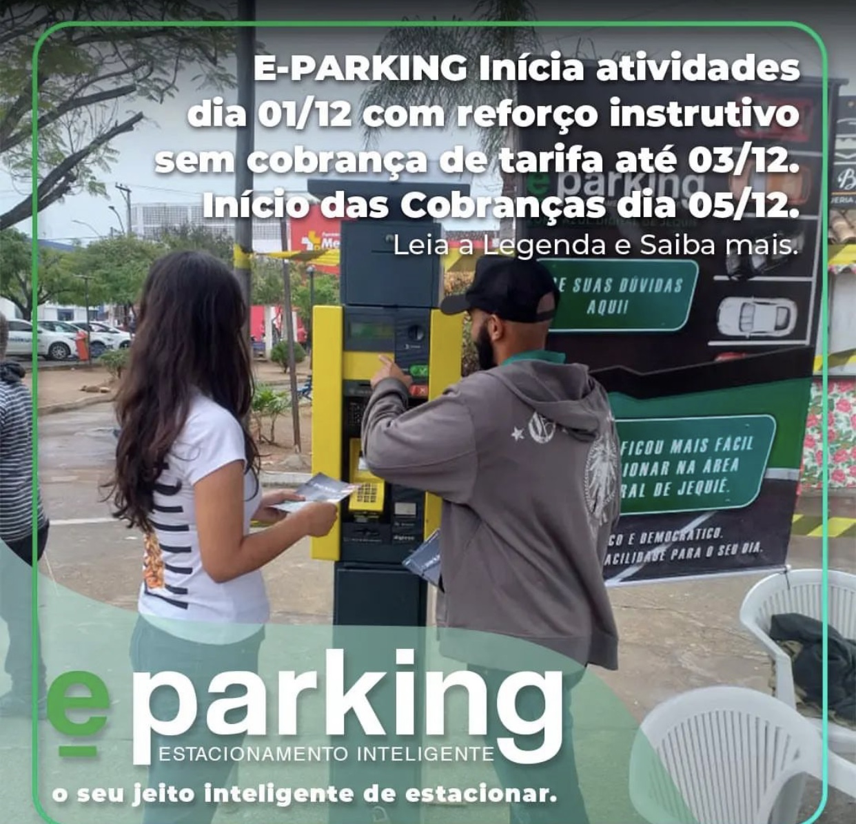 E-Parking disponibiliza 7 formas de pagamentos para usuários da zaona azul e Jequié