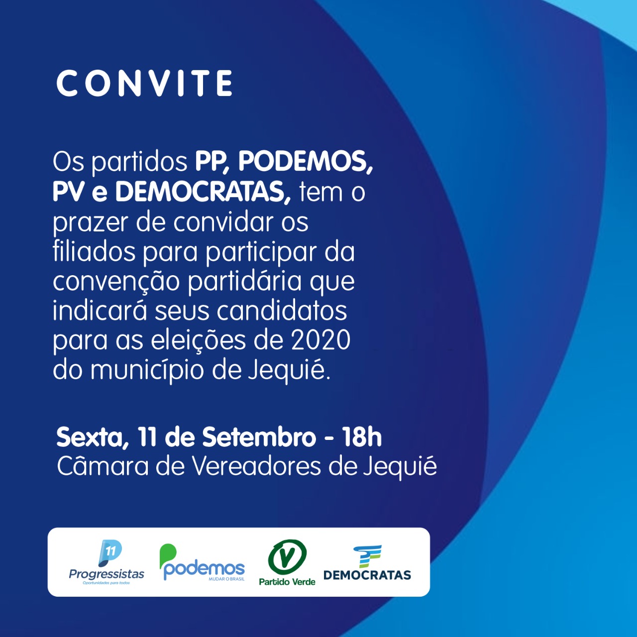 Progressistas apresentará candidato a prefeito de Jequié nesta sexta-feira Progressistas apresentará candidato a prefeito de Jequié nesta sexta-feira