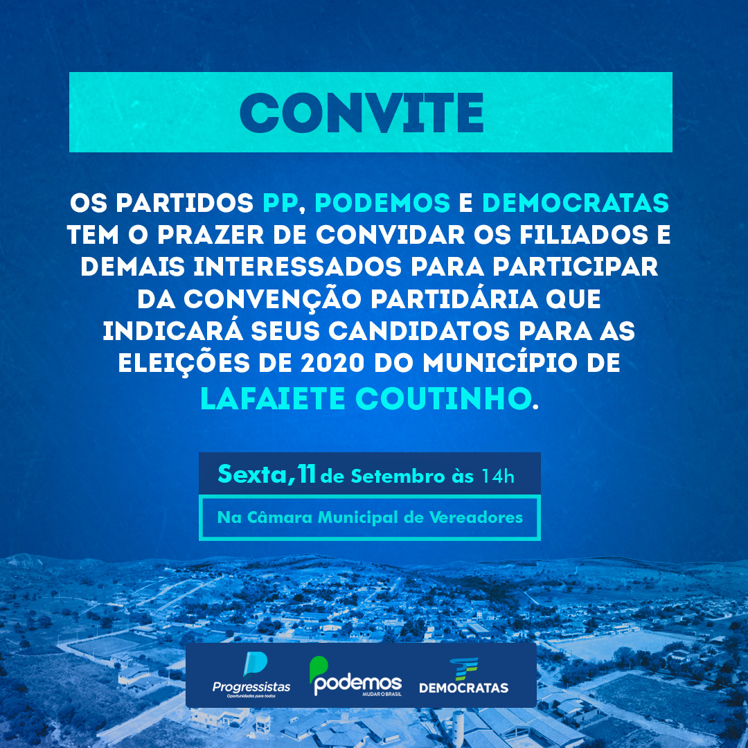 Lafaiete Coutinho: partidos firmam apoio ao pré-candidato João Vei Lafaiete Coutinho: partidos firmam apoio ao pré-candidato João Vei