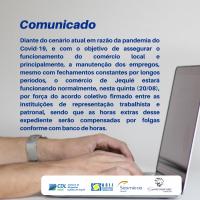 Representantes decidem pela abertura do comércio de Jequié no feriado do dia 20