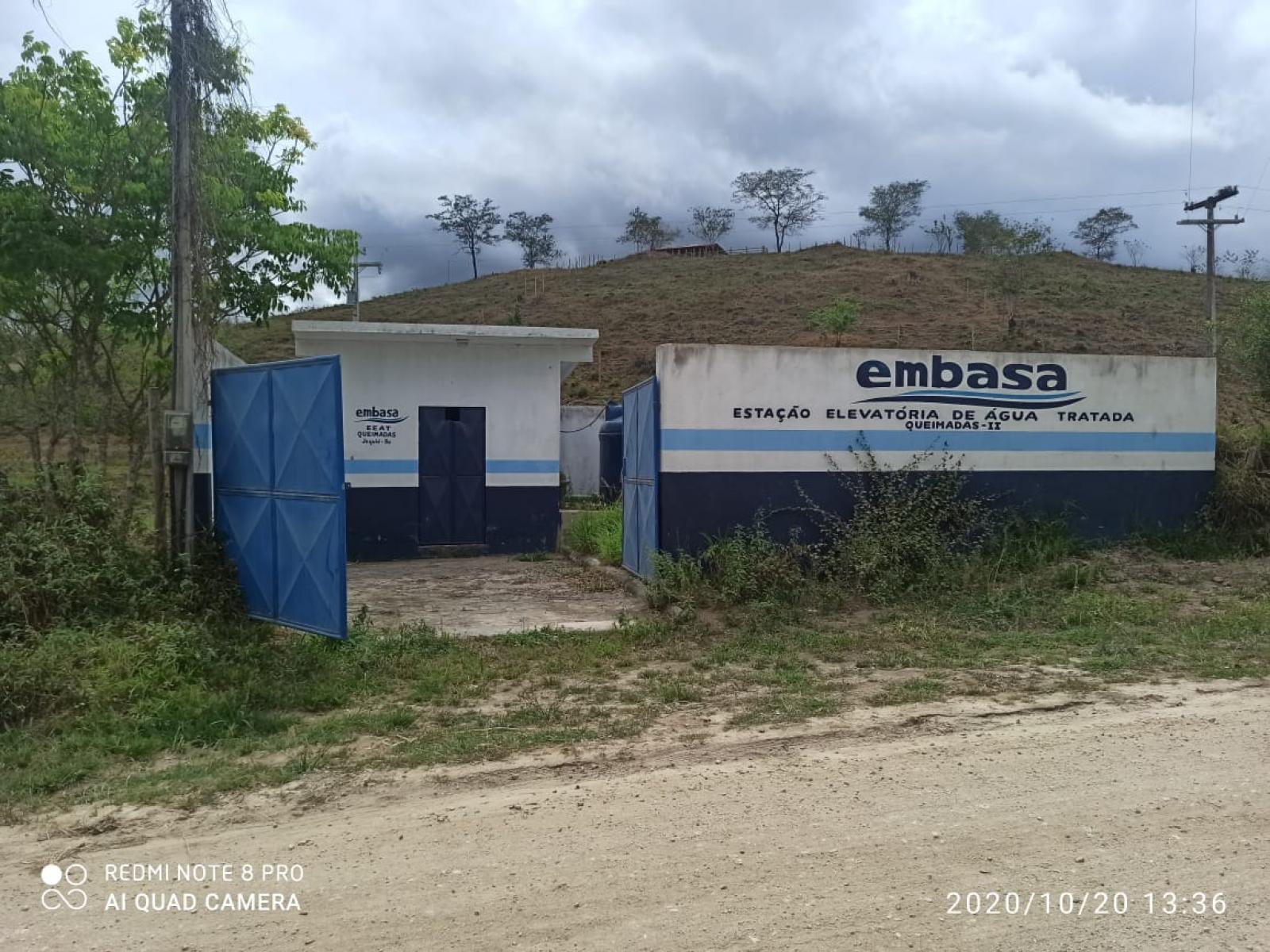 Vândalos arrombaram a estação que leva água para Queimadas
