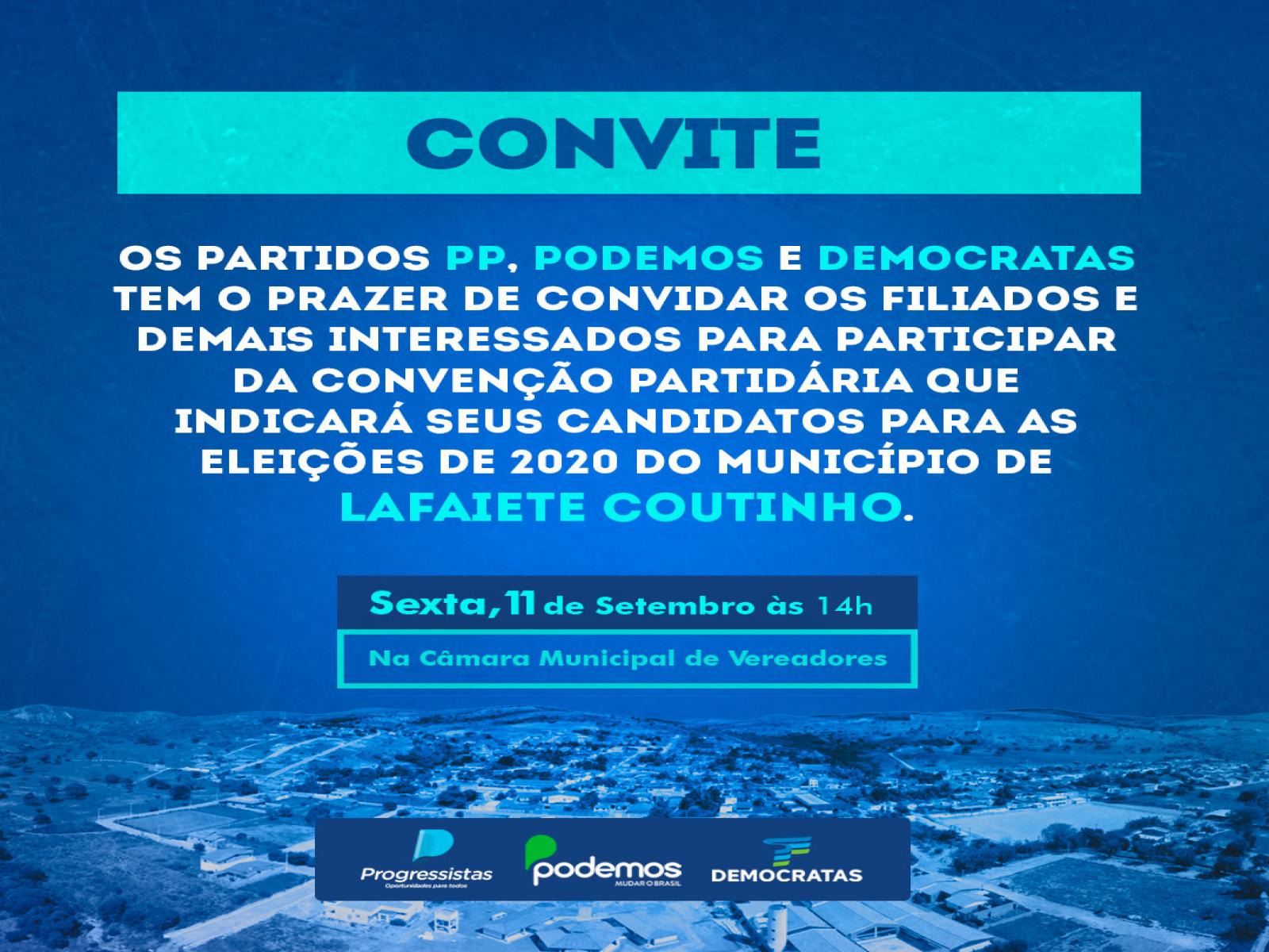 Lafaiete Coutinho: partidos firmam apoio ao pré-candidato João Vei