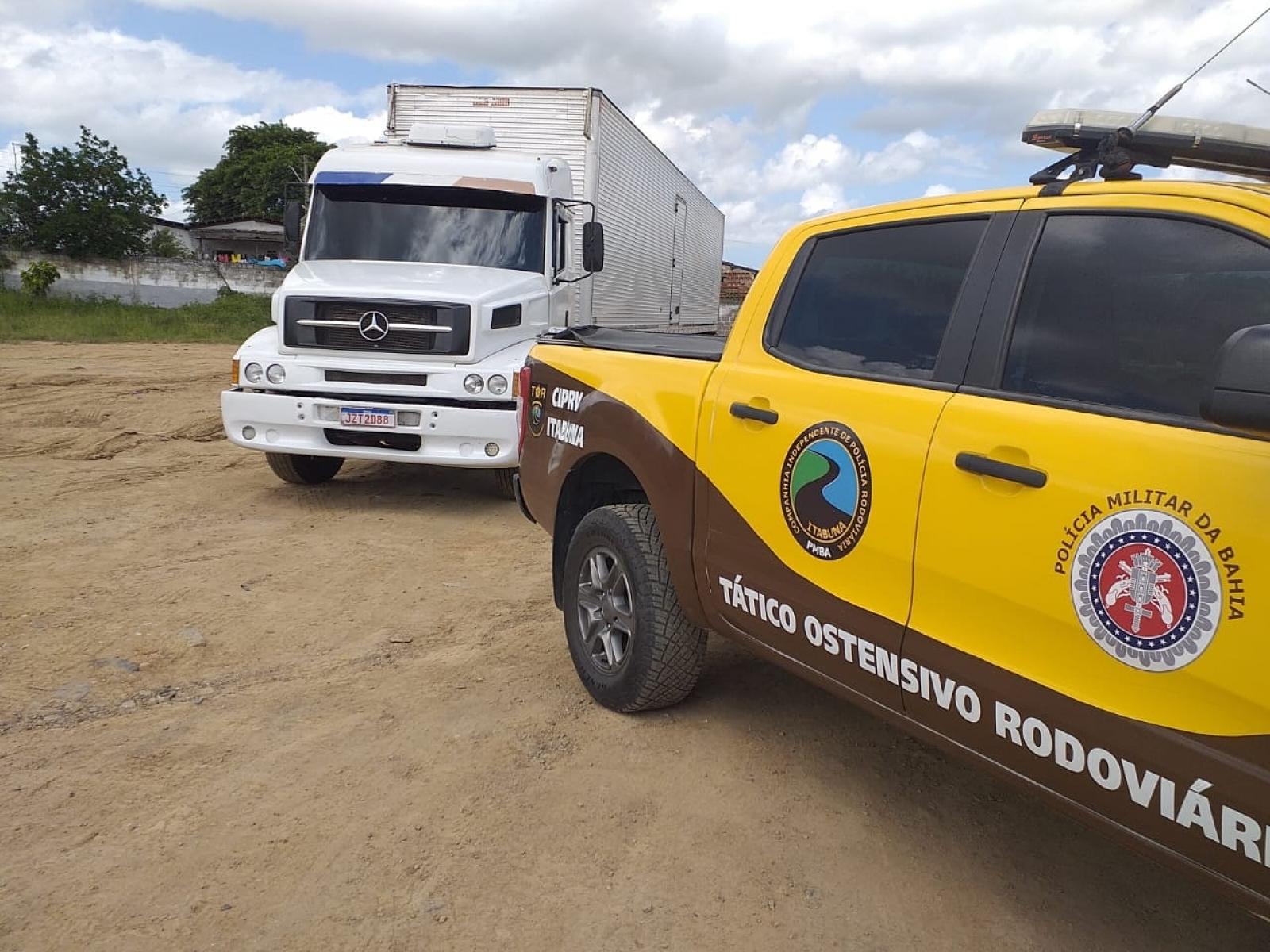 Rodoviária Estadual recupera carreta roubada no sul da Bahia