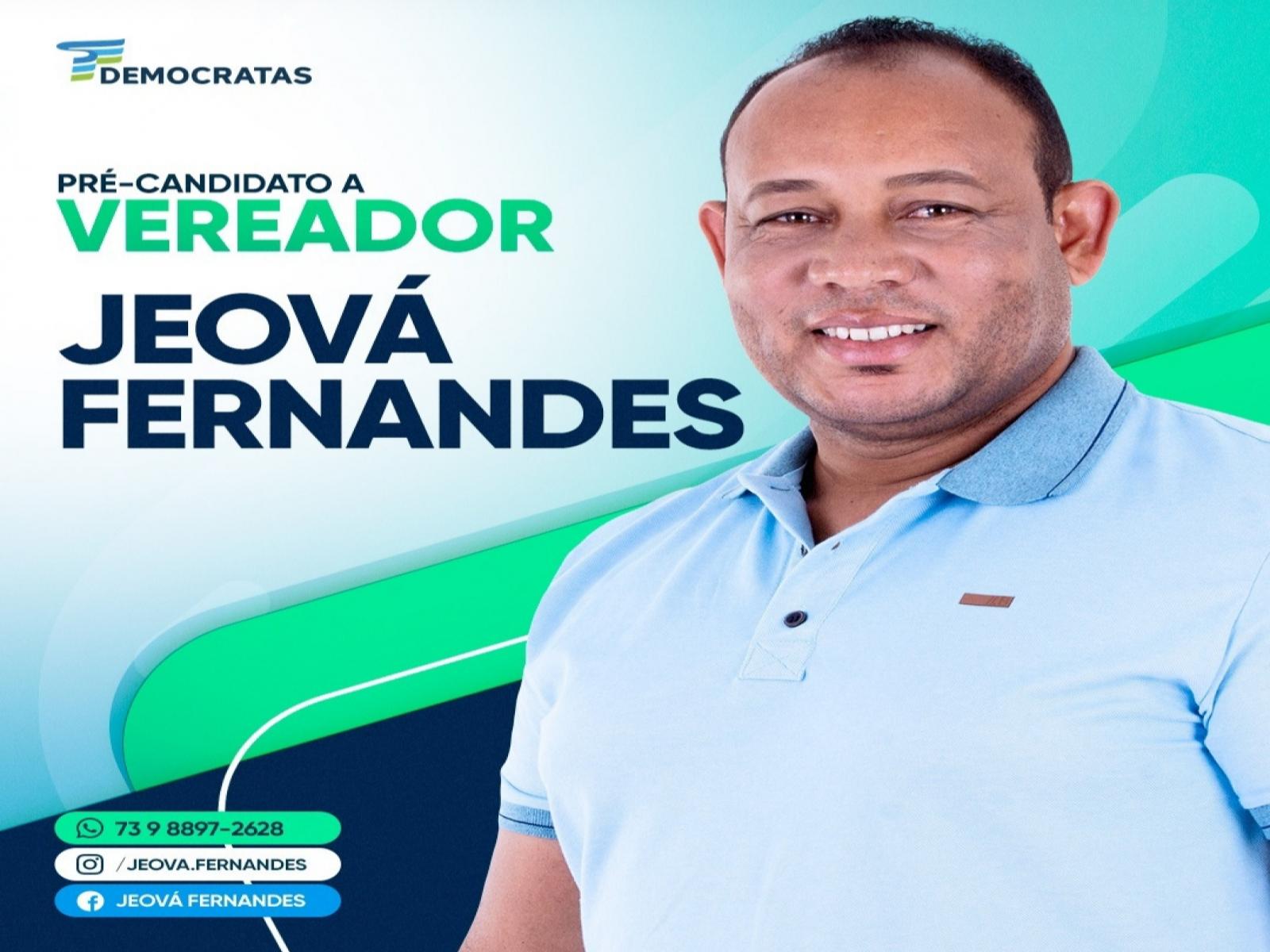 O líder comunitário Jeová Fernandes é pré candidato a Vereador