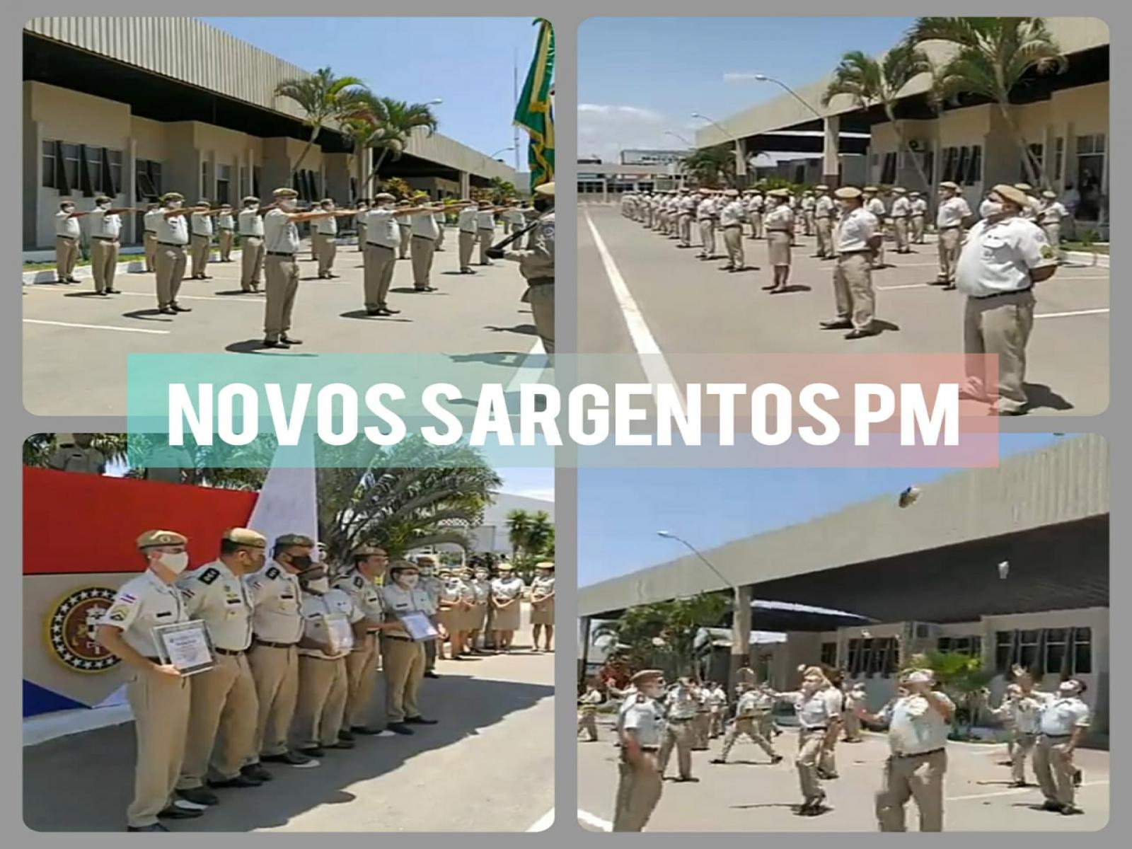 SOLDADO GILVAN PARABENIZA OS NOVOS SARGENTOS DA PMBA