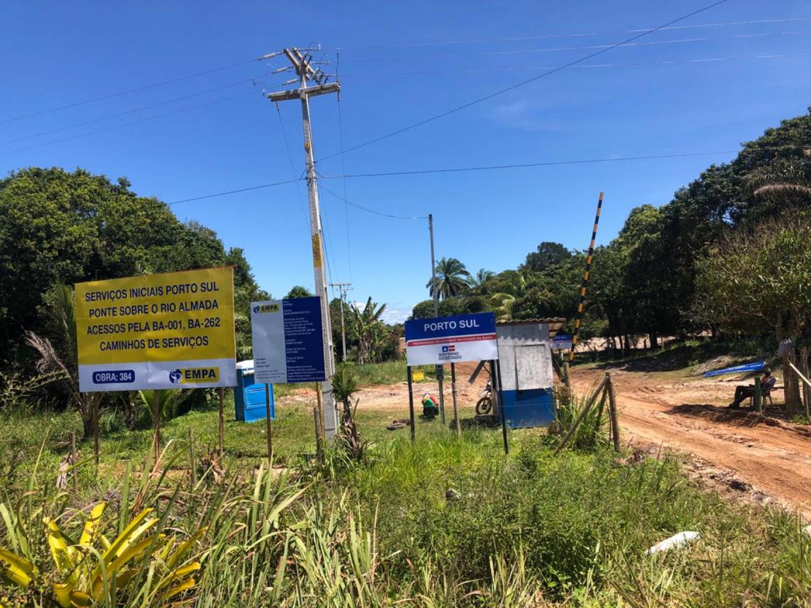 Construção do Porto Sul movimenta a economia e altera o trânsito na estrada de serra grande