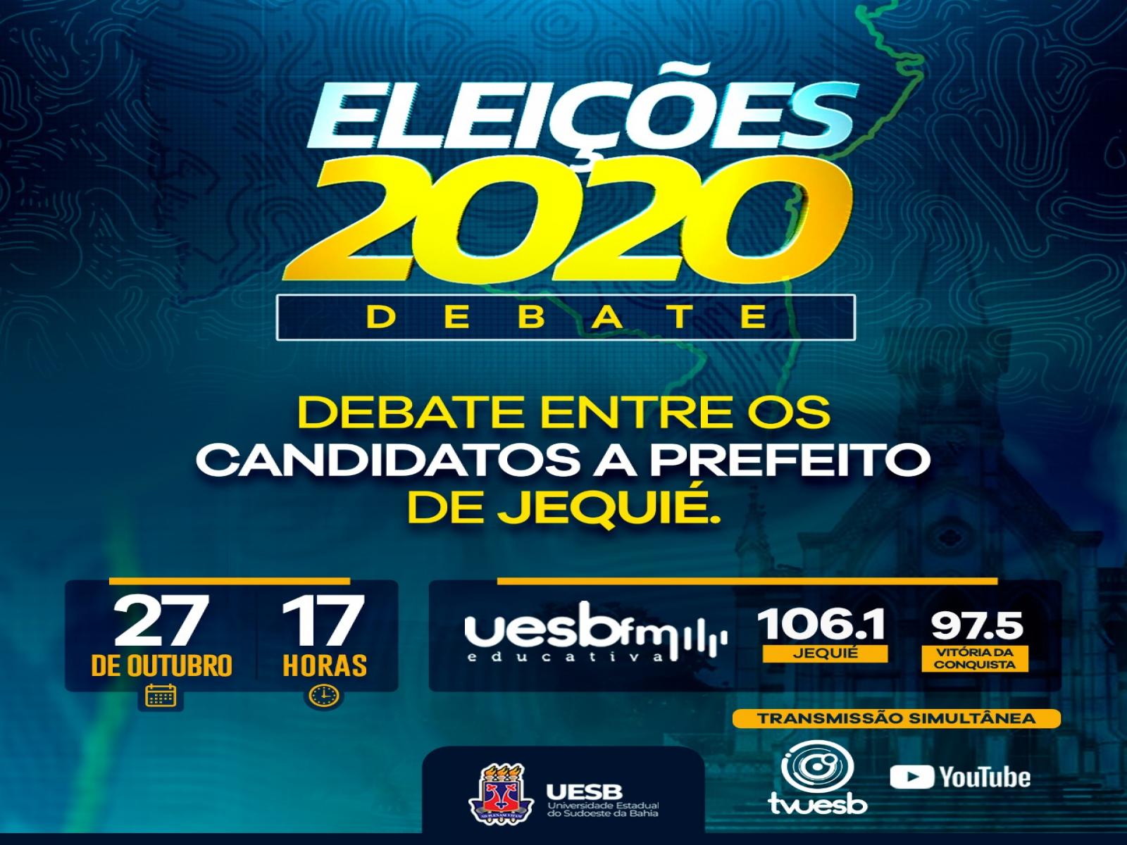 Uesb promoverá primeiro debate entre candidatos a prefeito de Jequié