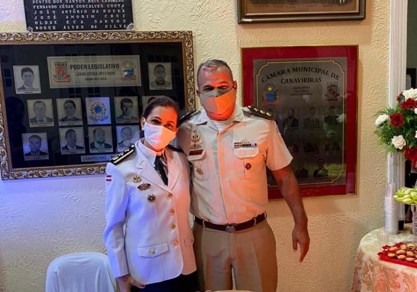 Major Poliana recebe titulo de cidadã canavieirense Major Poliana recebe titulo de cidadã canavieirense