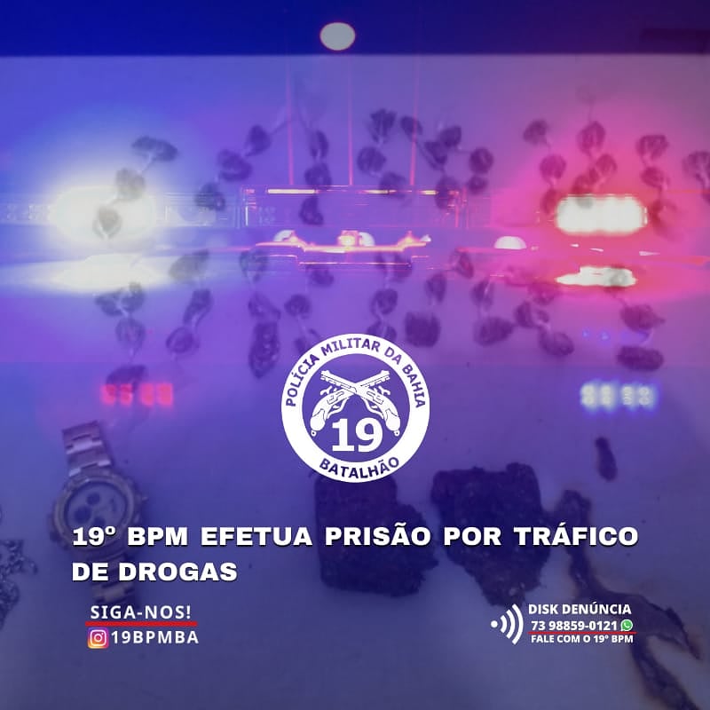 Traficante é detido com drogas no residencial Mandacaru Traficante é detido com drogas no residencial Mandacaru