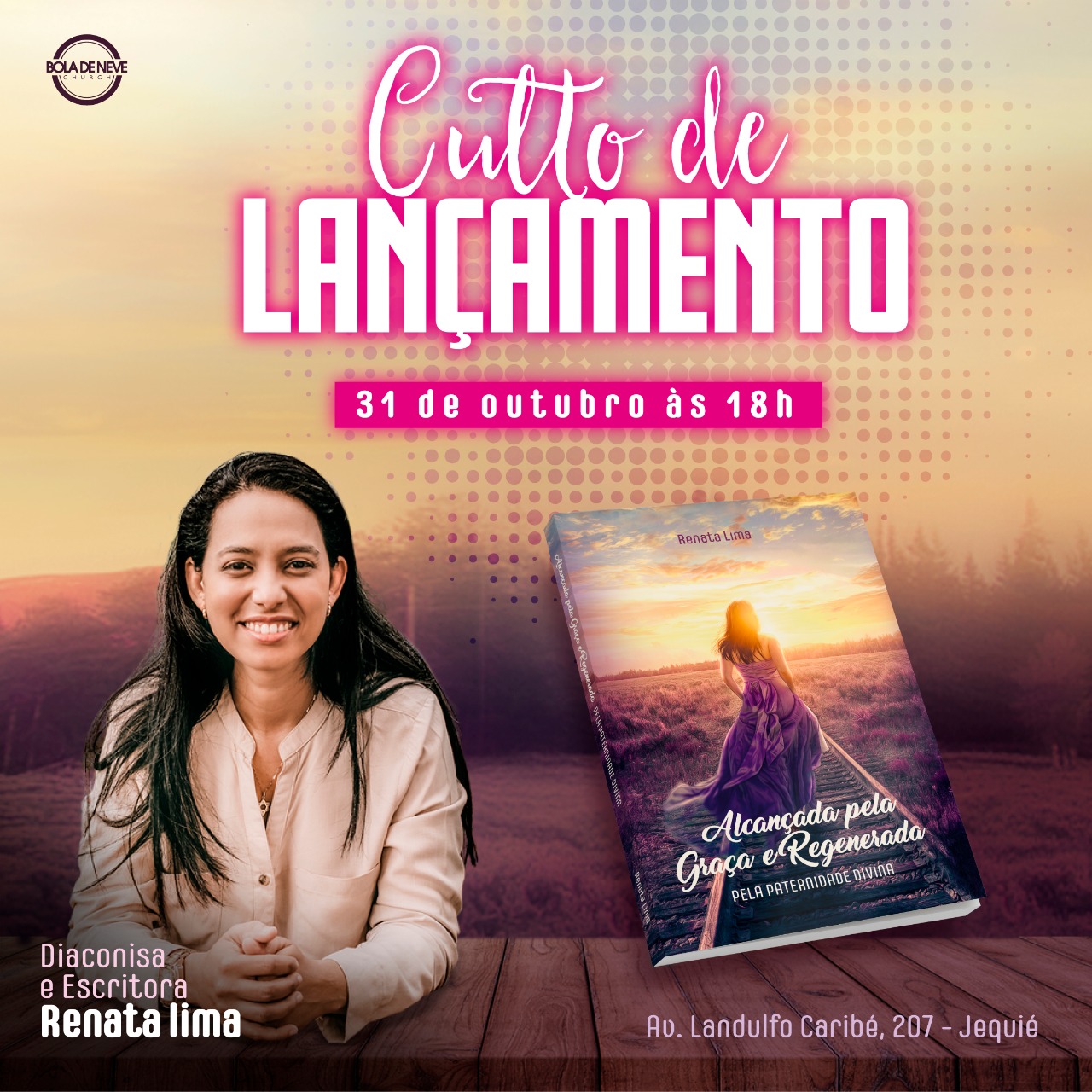 Jequieense lança livro Alcançada pela Graça & Regenerada pela paternidade Divina Jequieense lança livro Alcançada pela Graça & Regenerada pela paternidade Divina