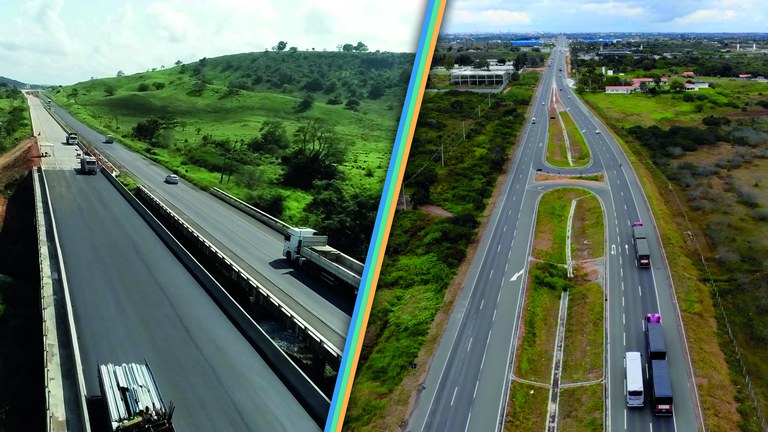 DNIT libera trechos de pistas duplicadas nas BRs 116 e 101 na Bahia DNIT libera trechos de pistas duplicadas nas BRs 116 e 101 na Bahia