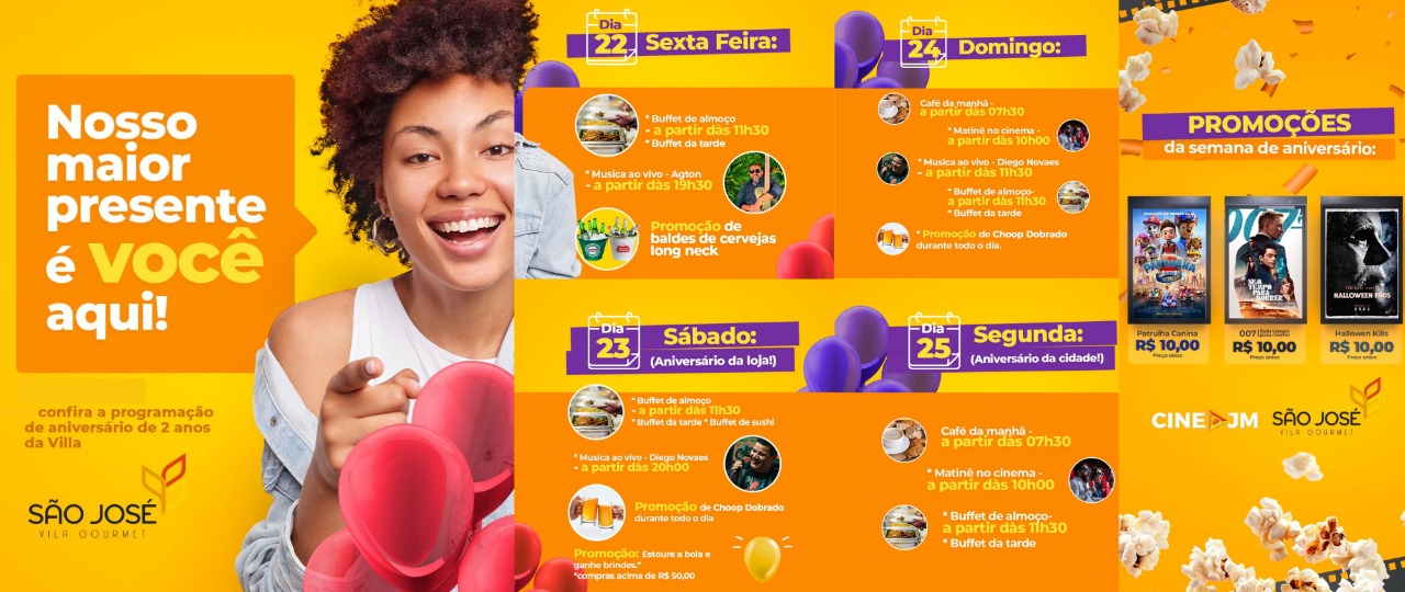 ANIVERSÁRIO DA SÃO JOSÉ VILA GOURMET CHEGOU COM TUDO