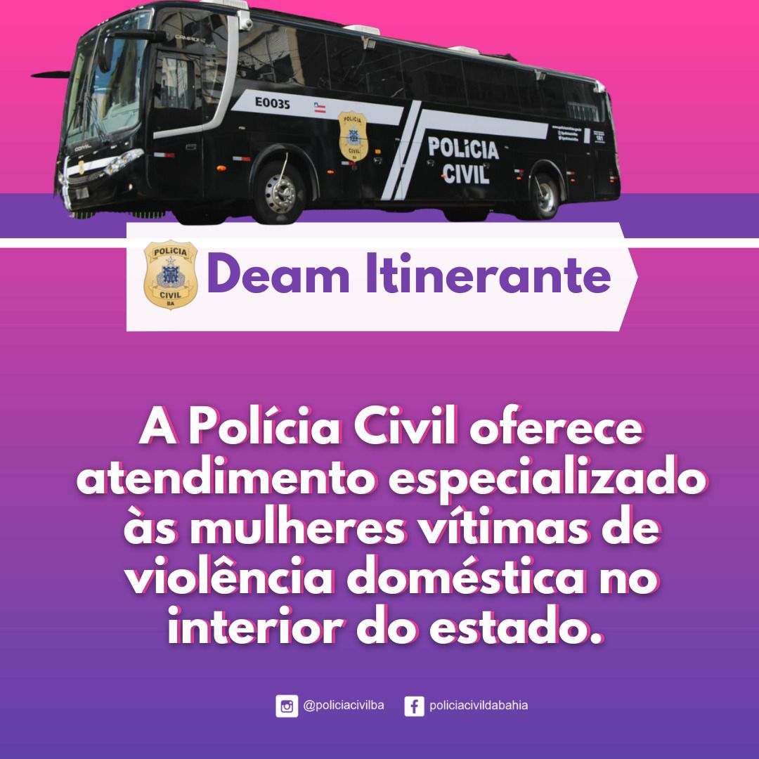 Delegacia itinerante da mulher estará em Jaguaquara e Ipiaú Delegacia itinerante da mulher estará em Jaguaquara e Ipiaú