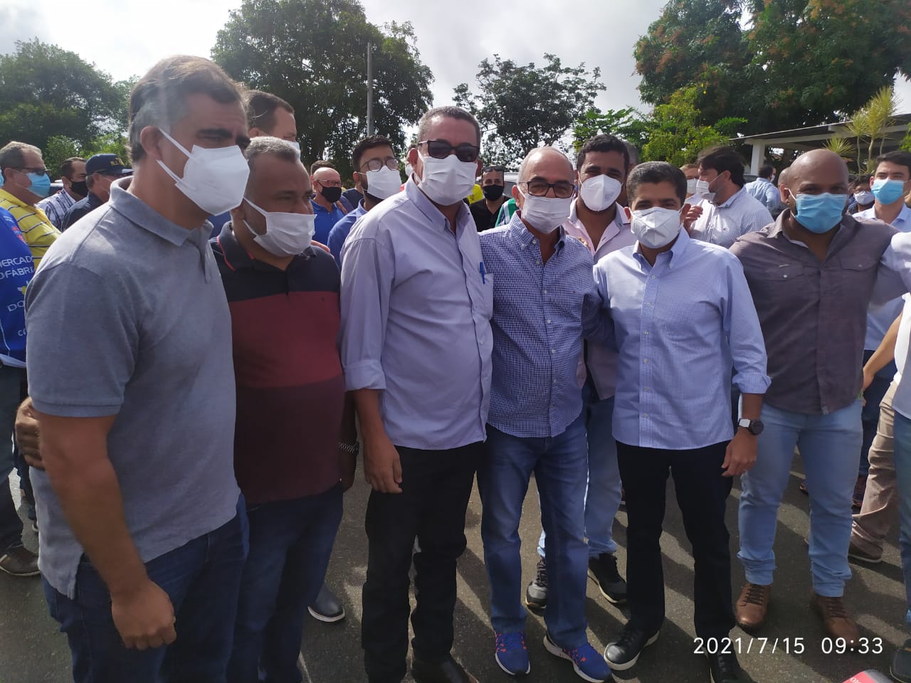Prefeito Dr. Olival recepciona ACM Neto Prefeito Dr. Olival recepciona ACM Neto