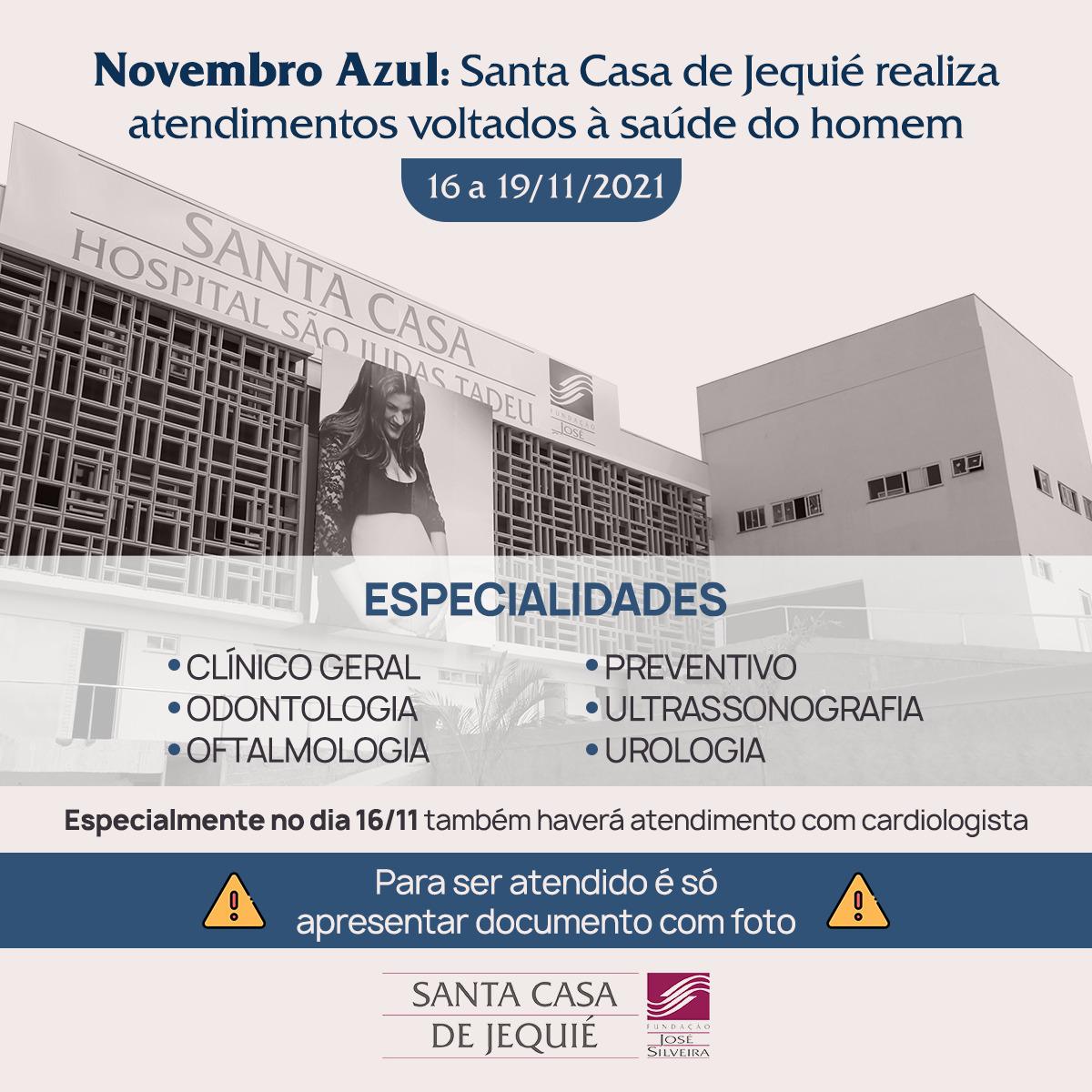 Novembro azul: Santa Casa São Judas Tadeu realizará mutirão de saúde para homens