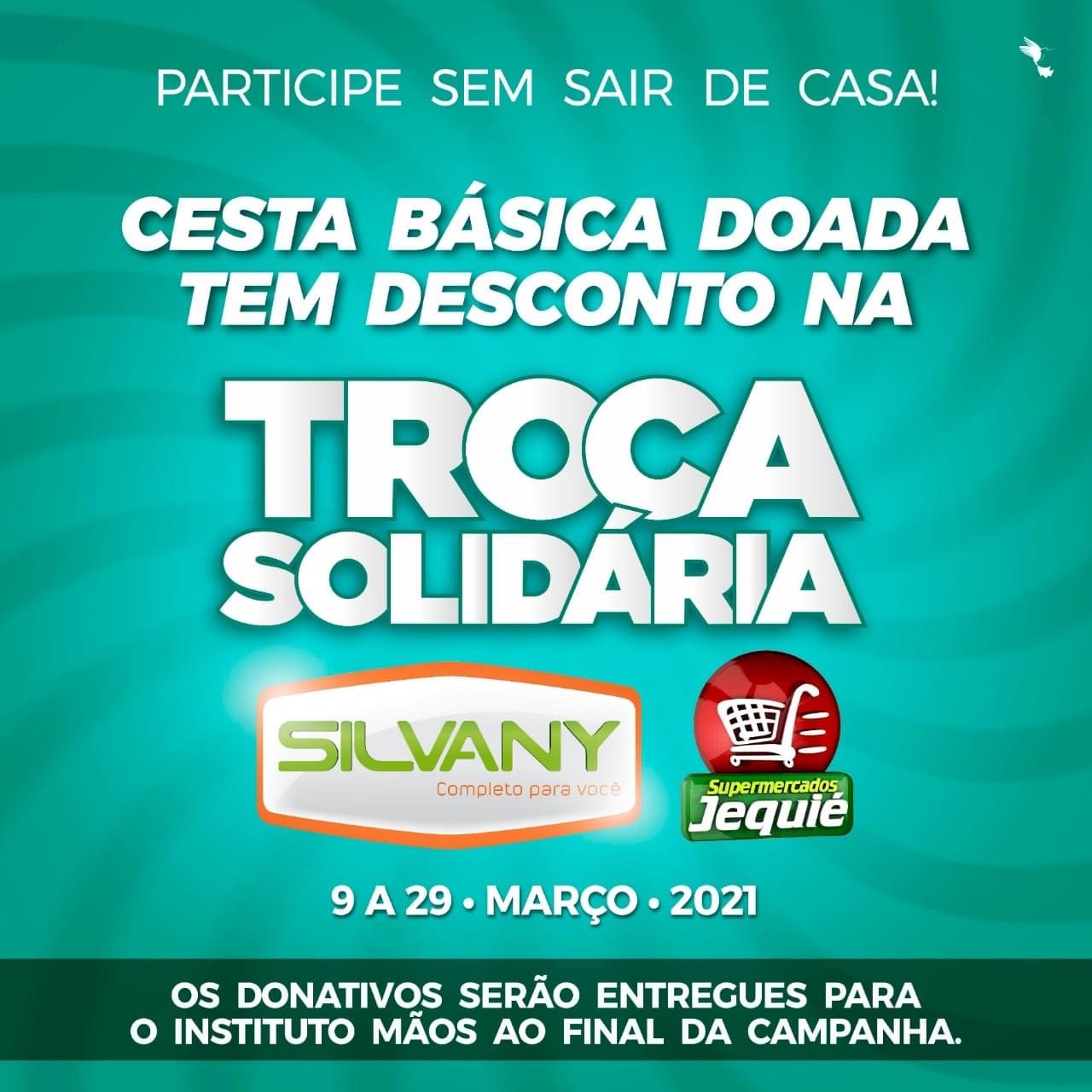 Supermercado Jequié participa da campanha troca solidária da Silvany