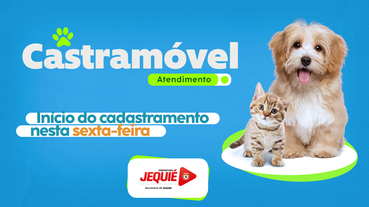 Inicia nesta sexta-feira cadastramento para atendimento do Castramóvel