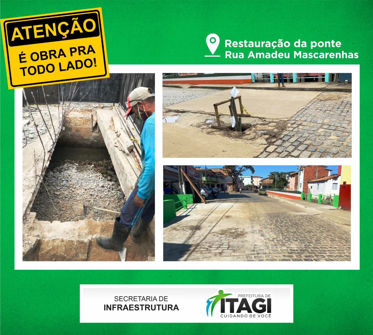 ITAGI: REFORMA DA PONTE ITAGI: REFORMA DA PONTE