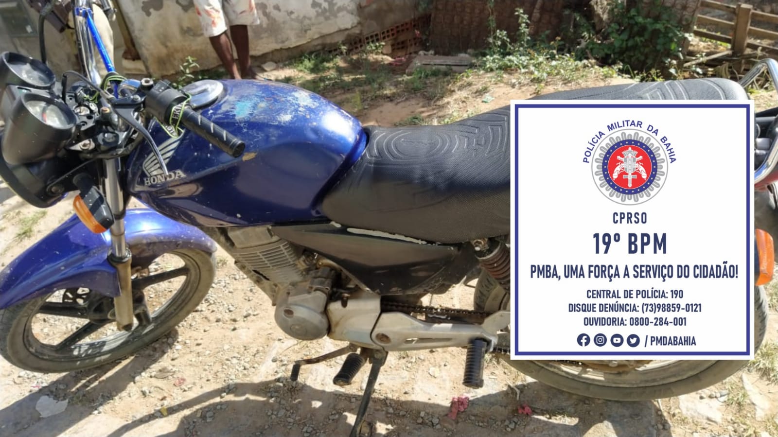 CETO deteve homem procurado pela justiça com moto adulterada CETO deteve homem procurado pela justiça com moto adulterada