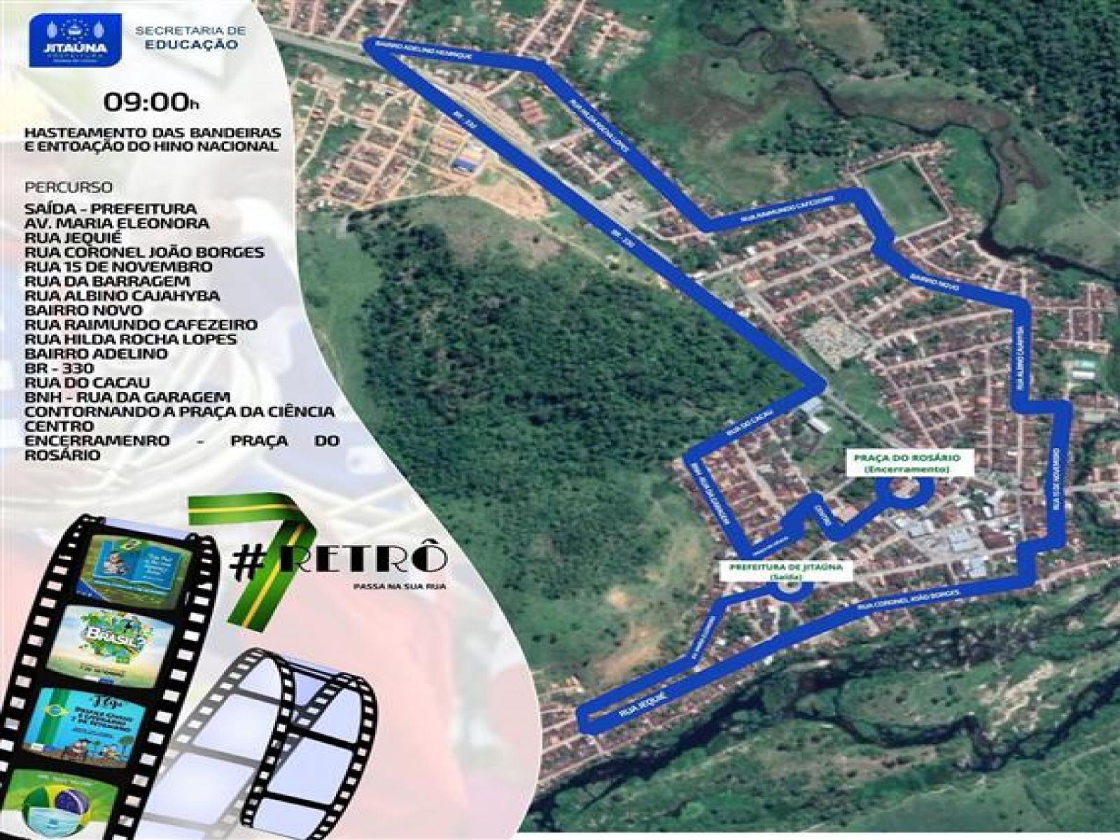 Secretaria de Educação realizará desfile do 7 Retrô em Jitaúna
