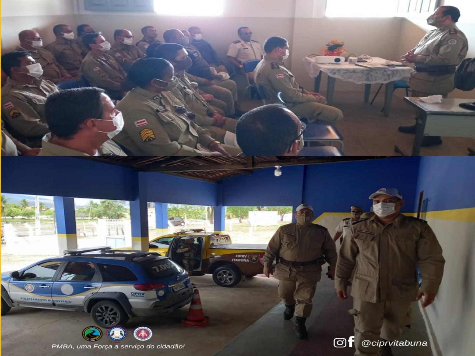 Comandante da Polícia Rodoviária Militar visitou pelotão em Jequié