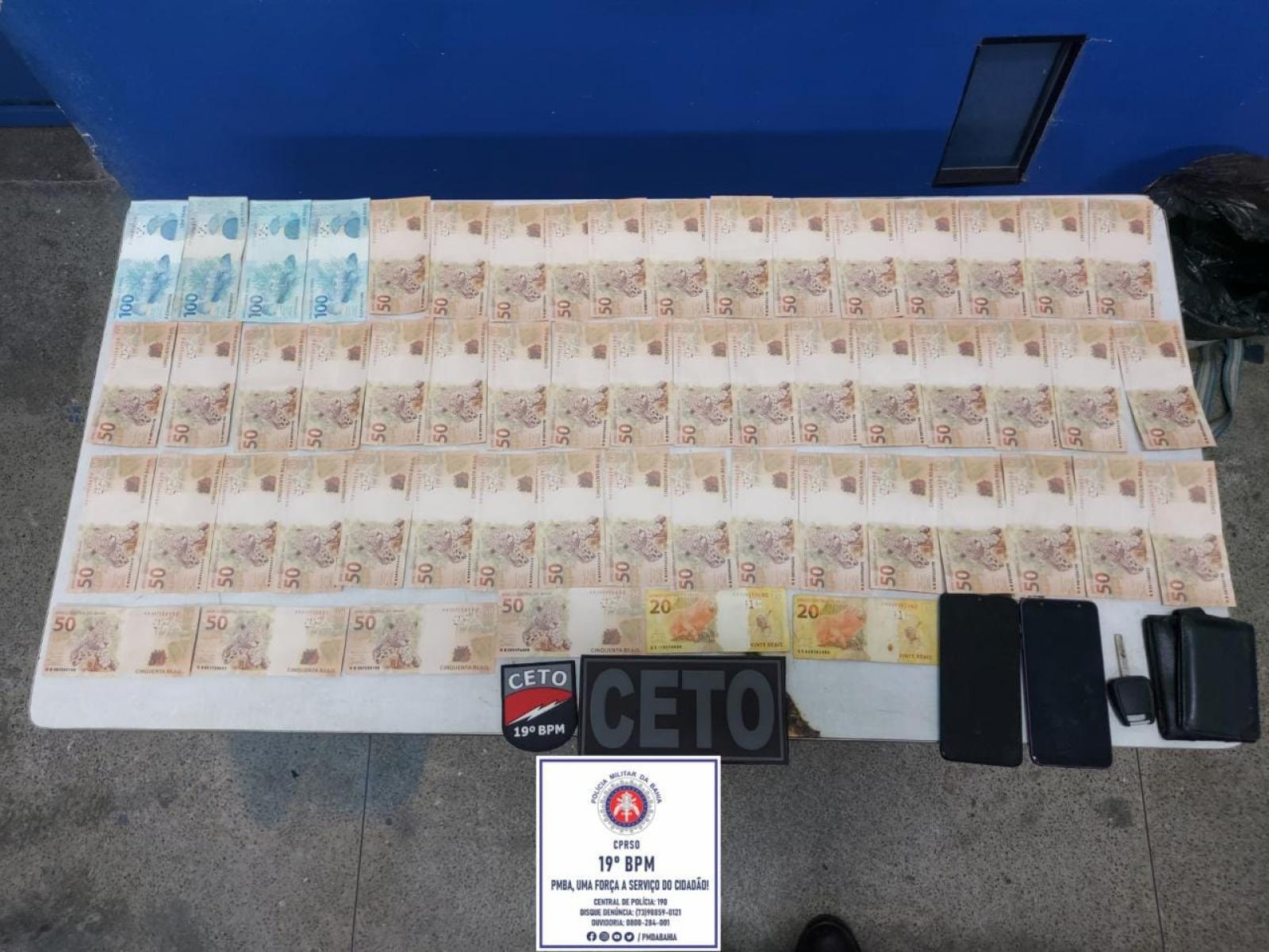 Três homens foram detidos com uma grande quantidade de dinheiro falso em Jequié