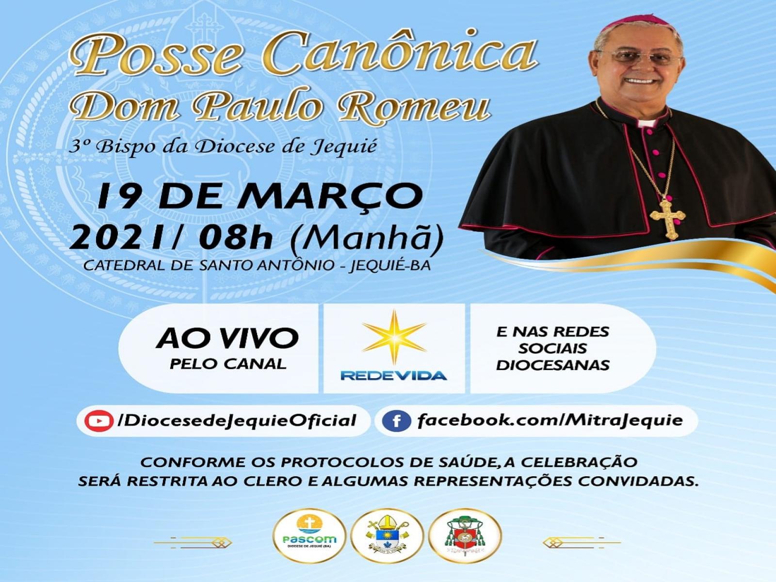 Tudo pronto para a posse do novo Bispo da Diocese de Jequié