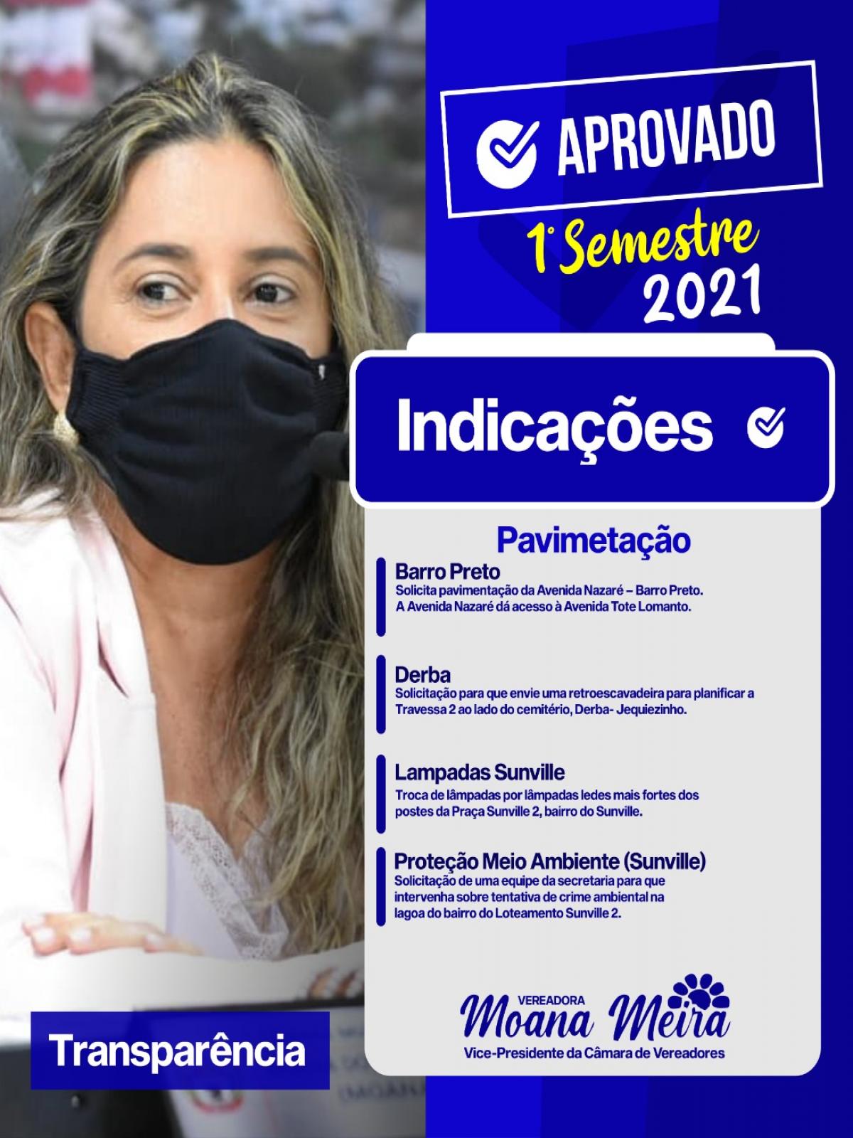 Vereadora Moana Meira apresenta balança parcial do seu mandato