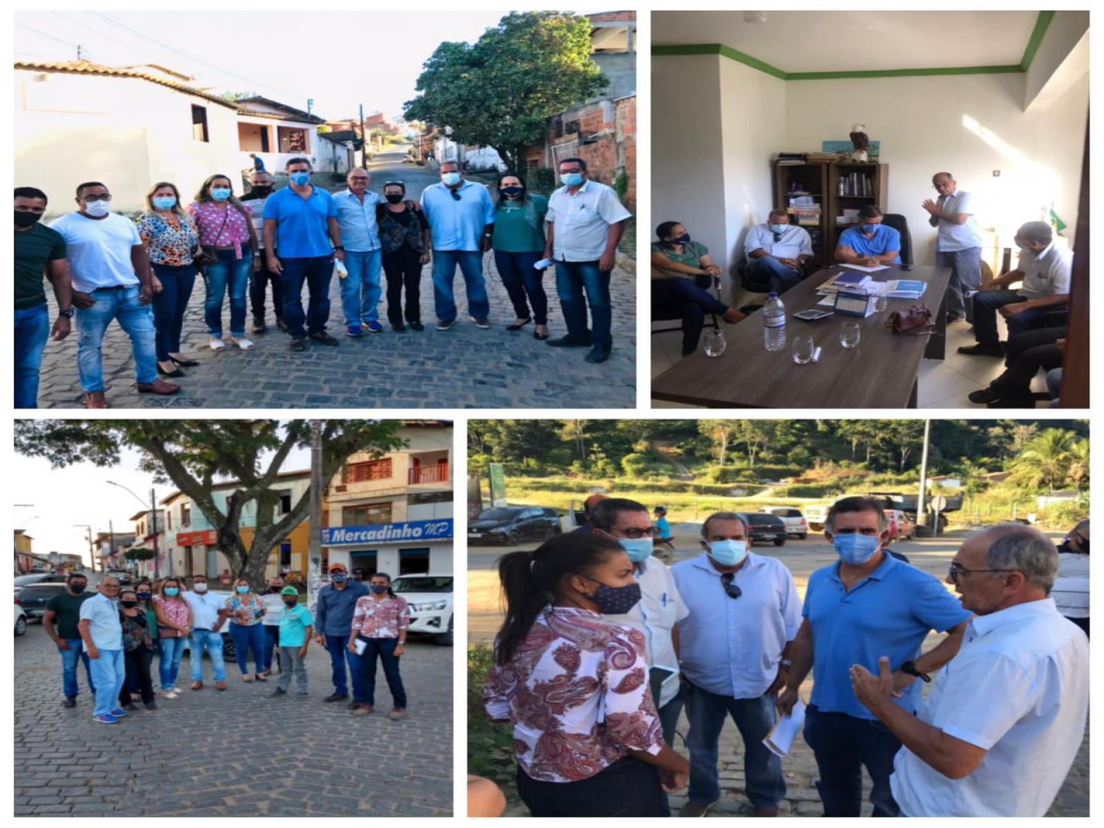 Itagi: Prefeito Dr Olival Andrade Recebe Visita dos Deputados Leur Lomanto e Sandro Regis.