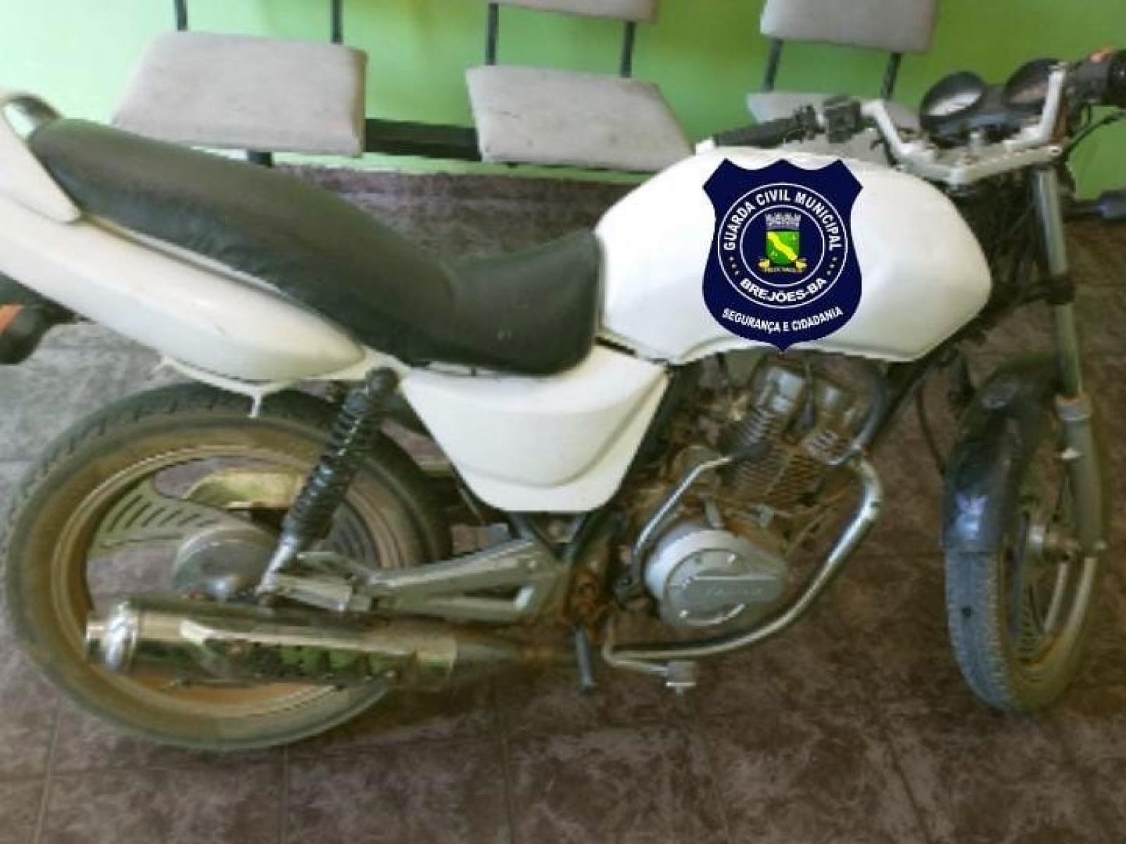 GUARDA CIVIL MUNICIPAL DE BREJÕES RECUPERA MOTO ROUBADA