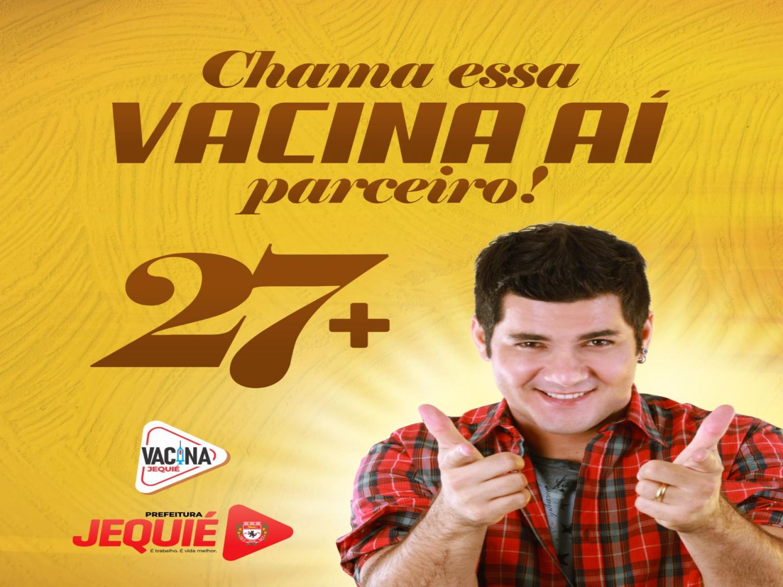 Prefeitura de Jequié amplia vacinação contra Covid-19 para a população a partir de 27 anos
