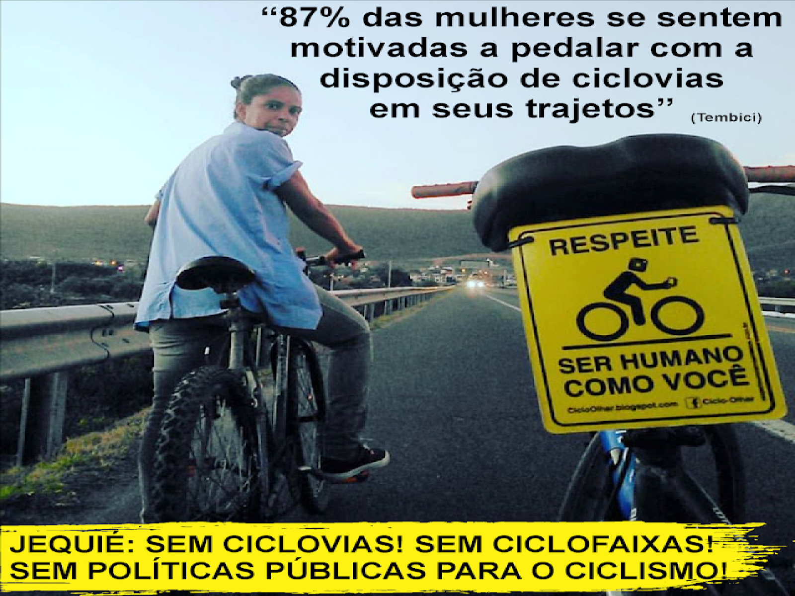 É preciso resolver as questões de infraestrutura das cidades que ainda priorizam os carros