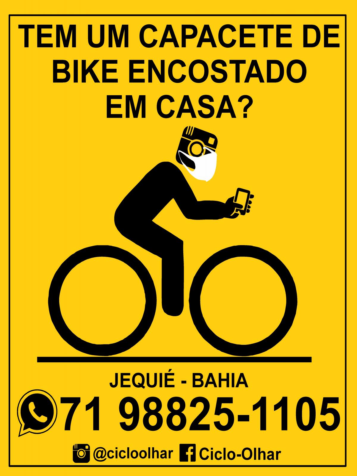 Jequié: Ao longo dos 50 anos de pedal, Martin, nunca utilizou capacete