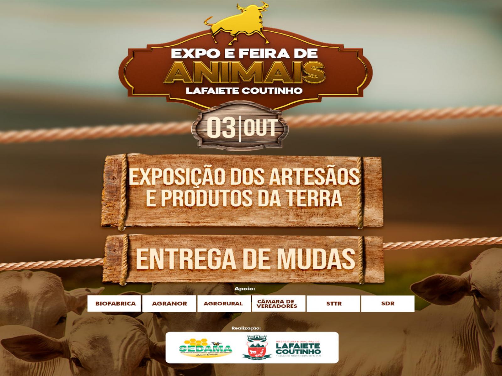 Está chegando mais um Expo e Feira de Animais em Lafaiete Coutinho