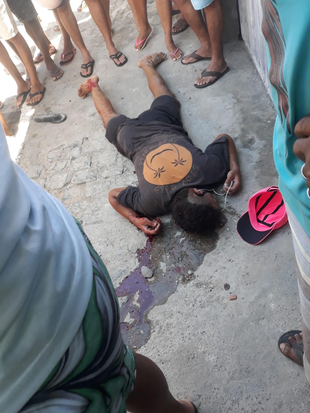 Homem morto a tiros na Rua Professora Virgínea