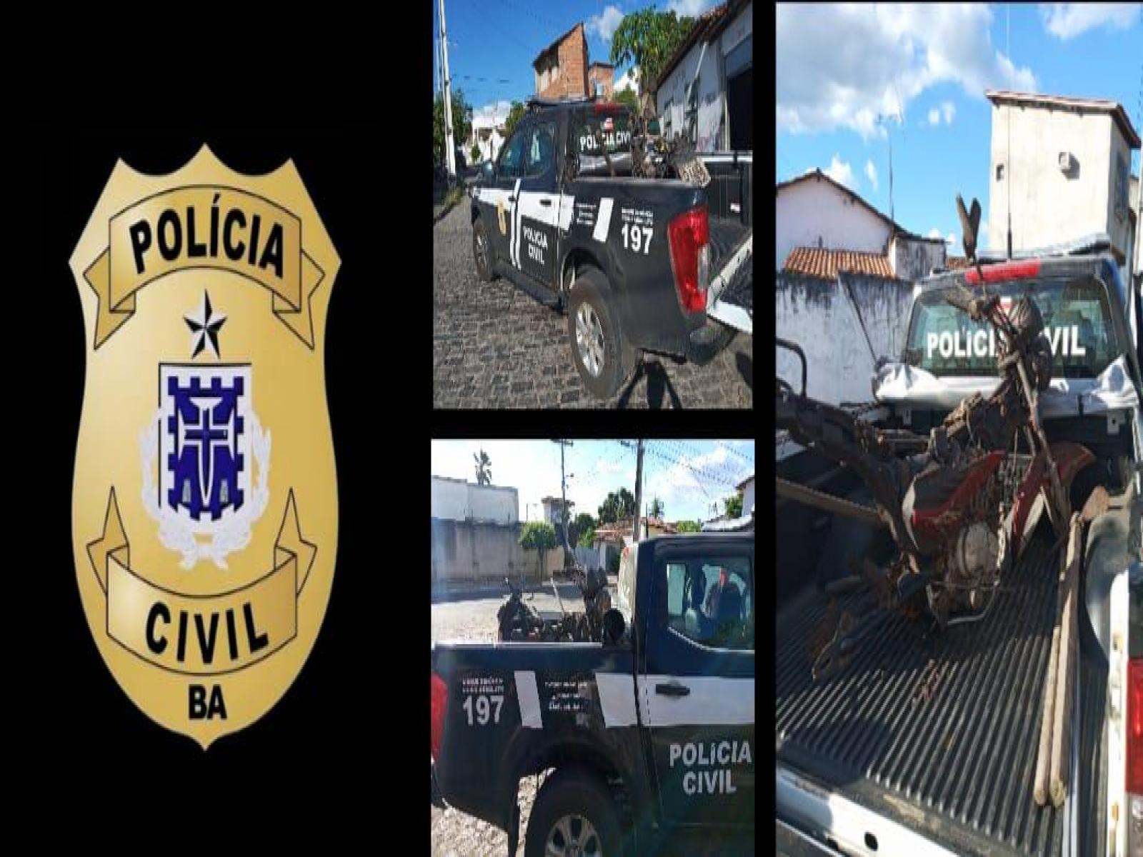 Moto roubada foi enterrada no anel viário de Jequié