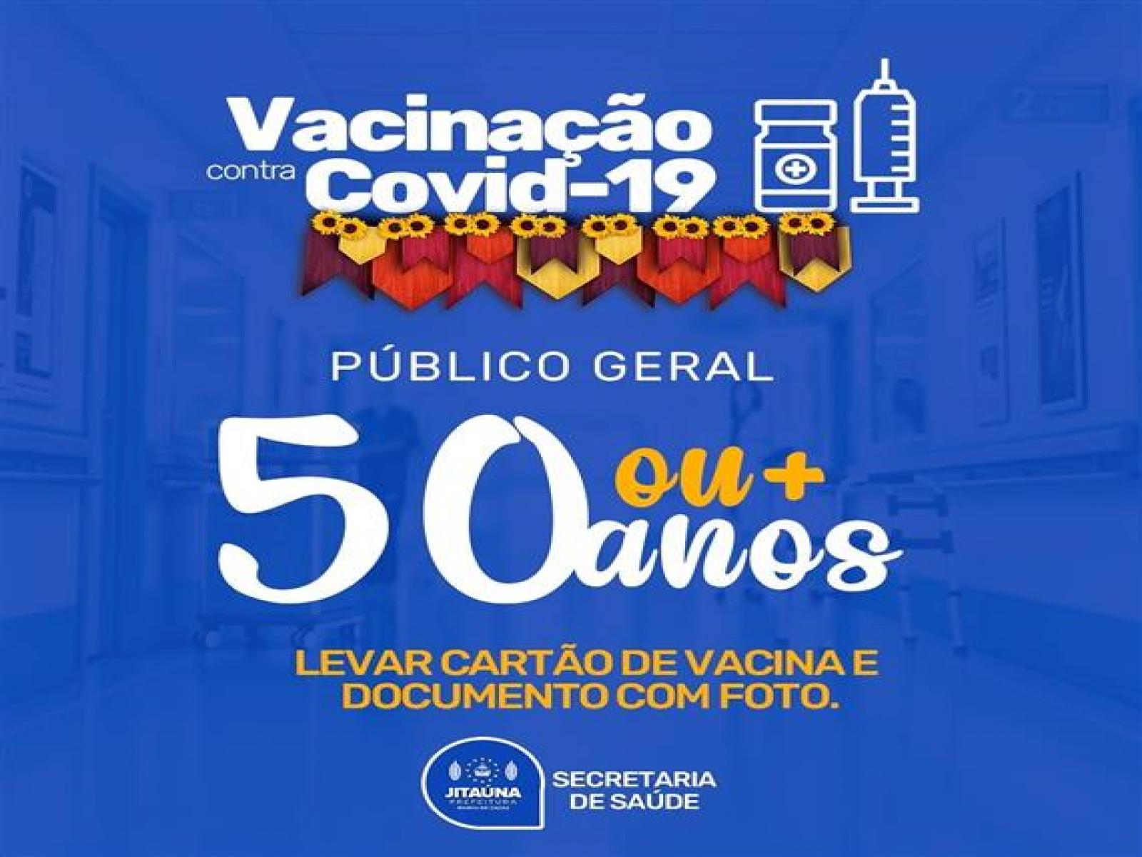 Covid-19: Secretaria de Saúde de Jitaúna inicia vacinação de 1ª dose para pessoas com 50 anos ou mais