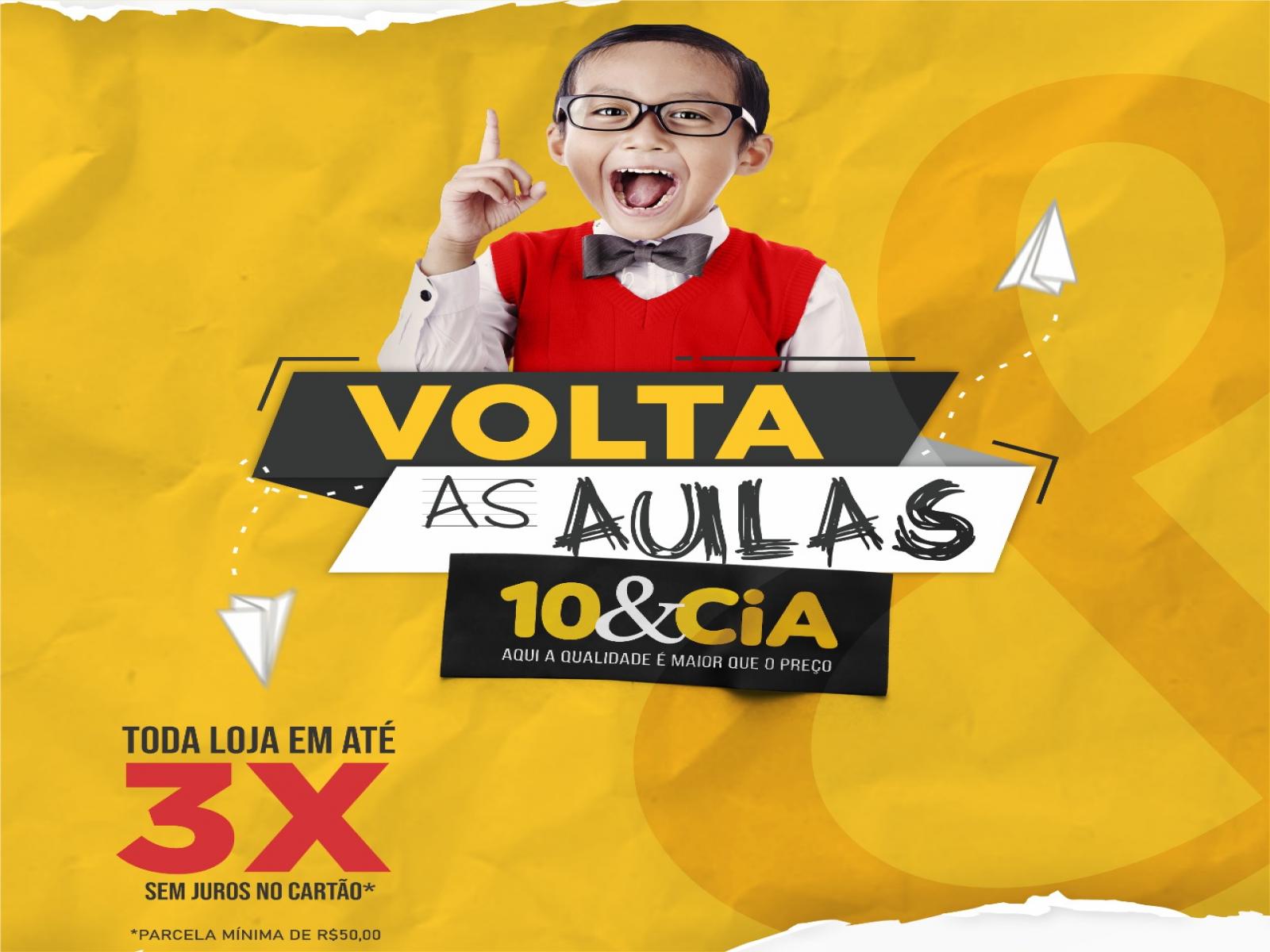 Material escolar com a maior variedade e o menor preço, é na 10&Cia