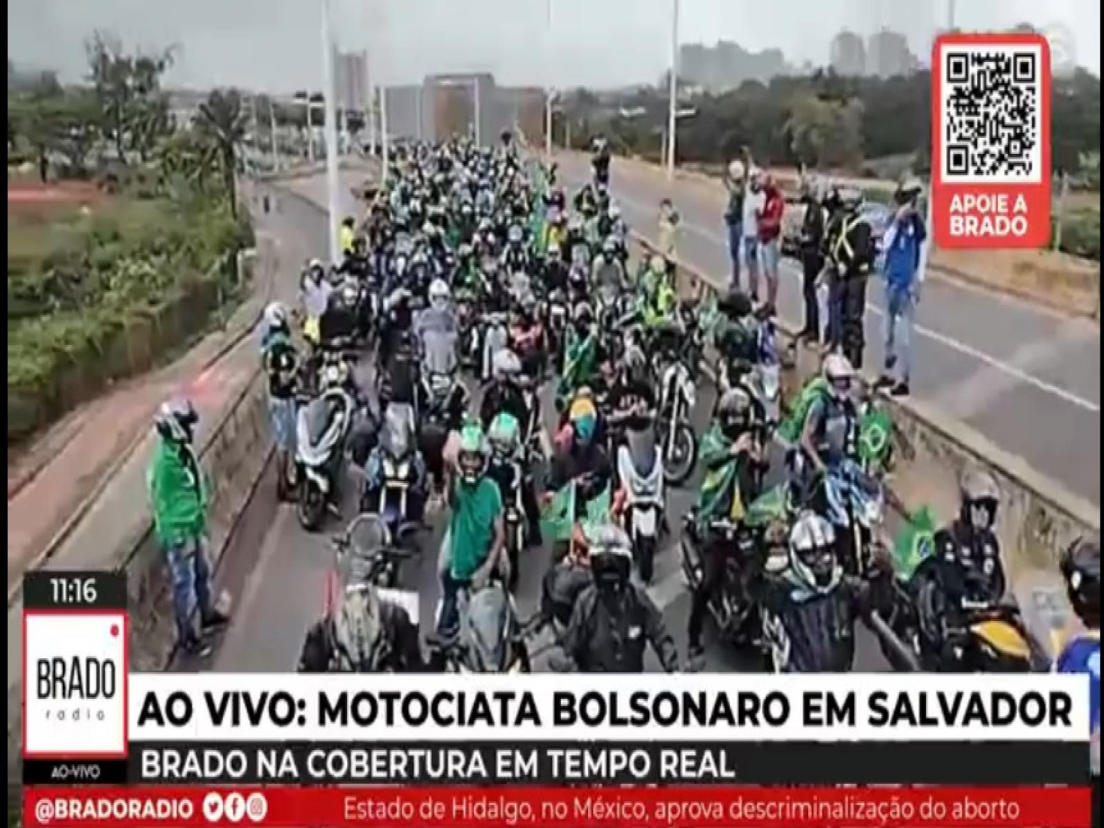 Salvador: Milhares de pessoas participaram da motocarreata em apoio ao Governo Bolsonaro