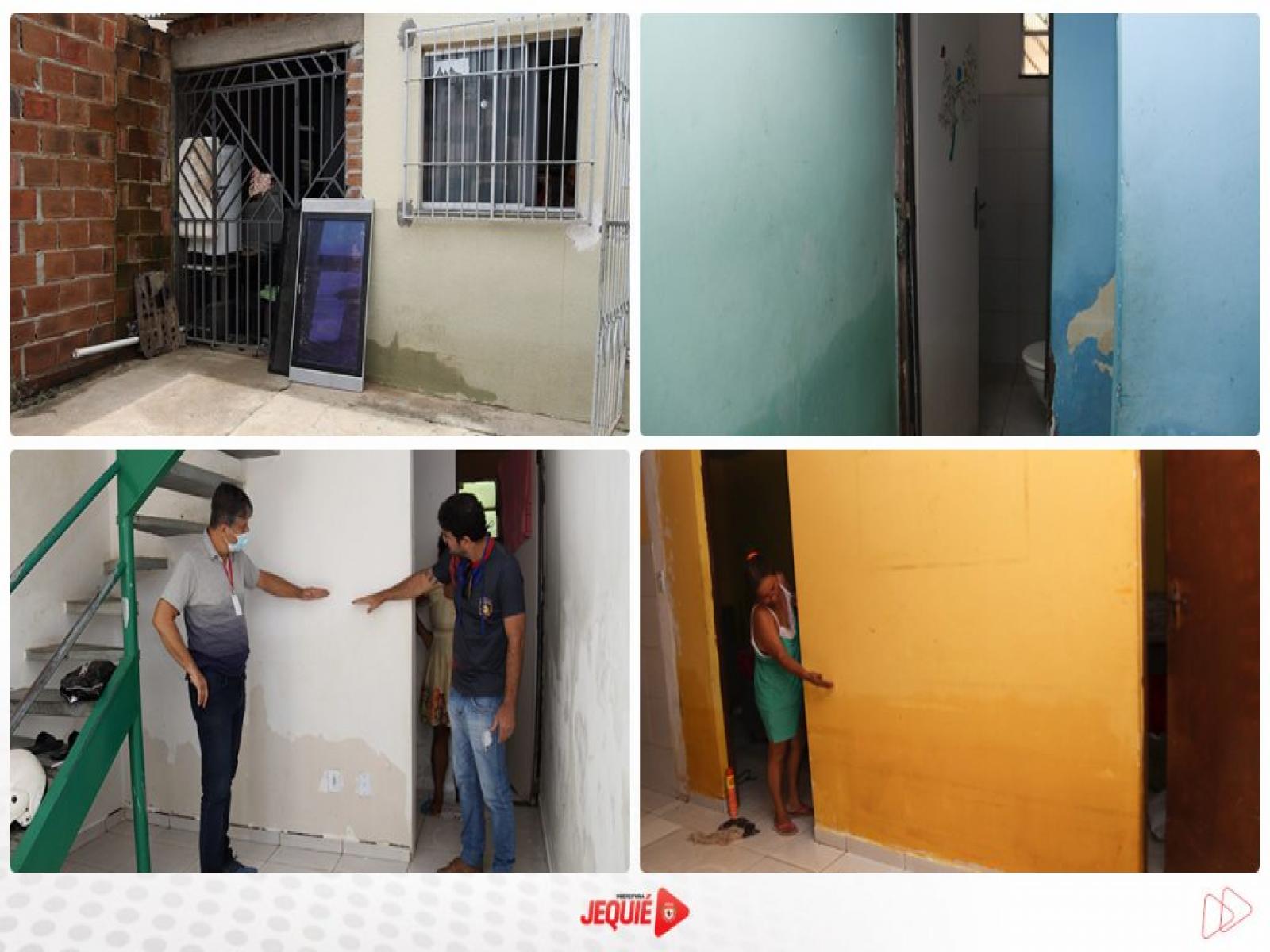 Coordenadoria Municipal de Proteção e Defesa Civil avalia casas interditadas após as fortes chuvas