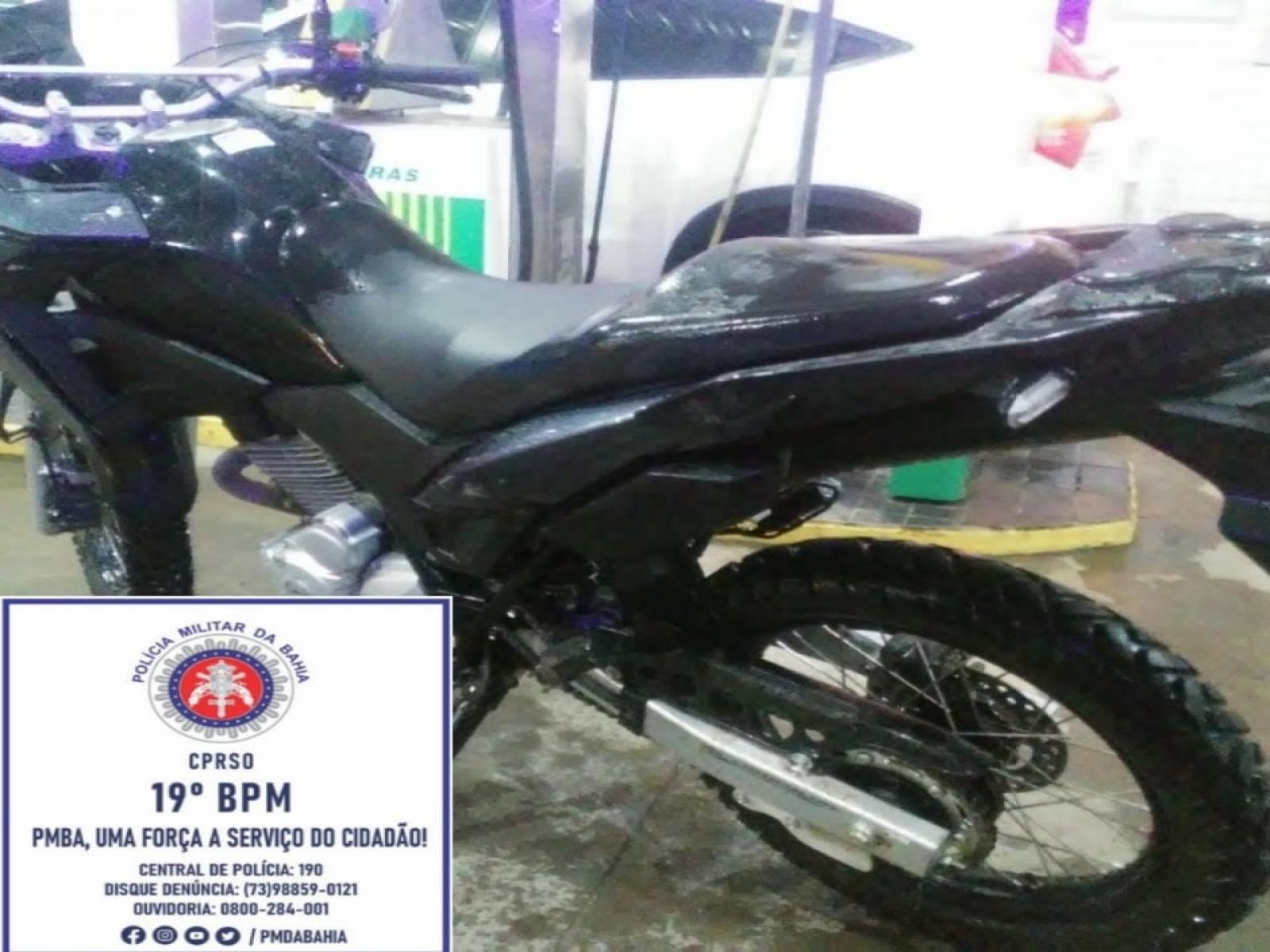 Localizada moto tomada de assalto no bairro São Judas Tadeu