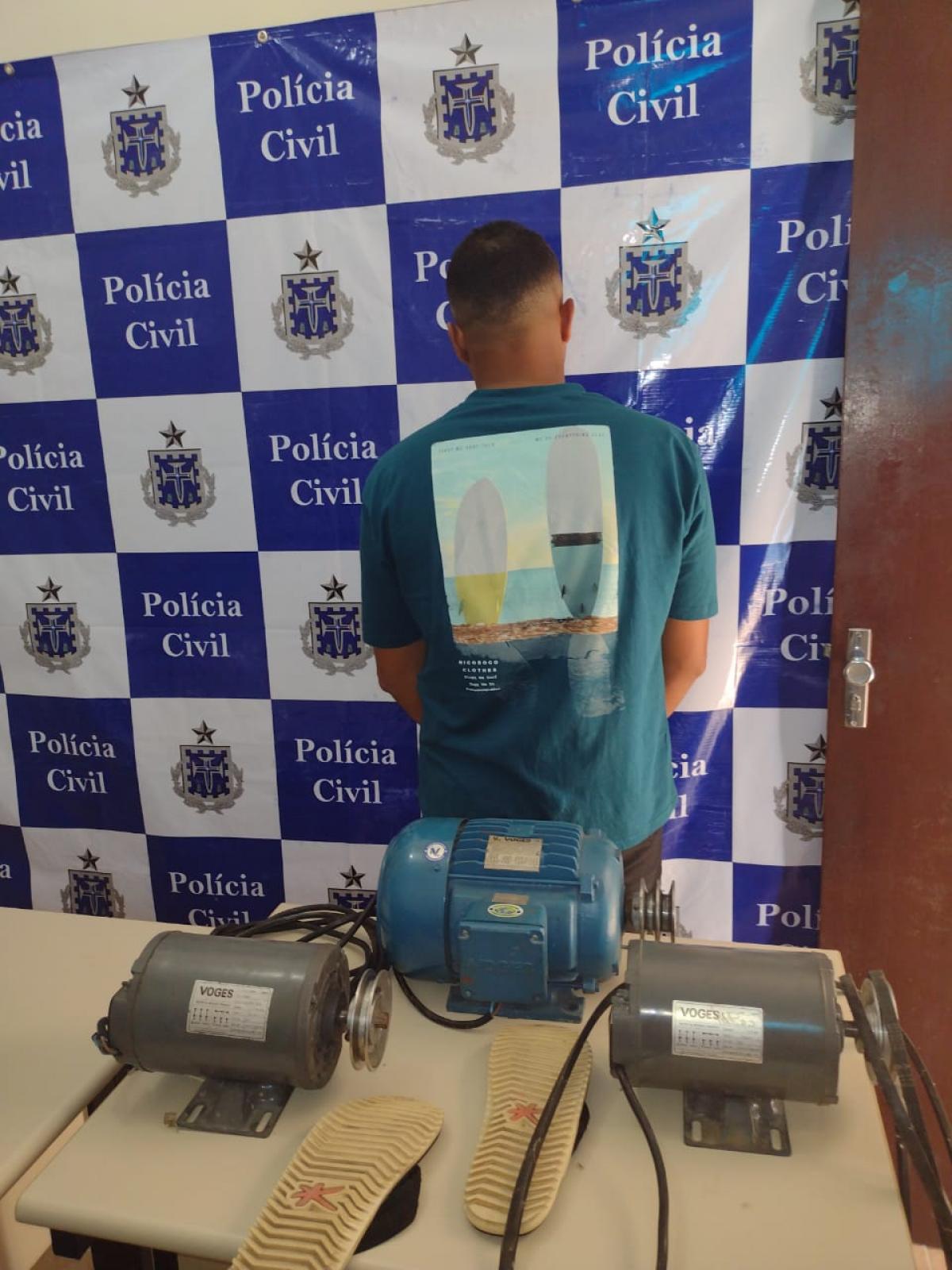 Santa Inês: preso ladrão que furtou 3 motores