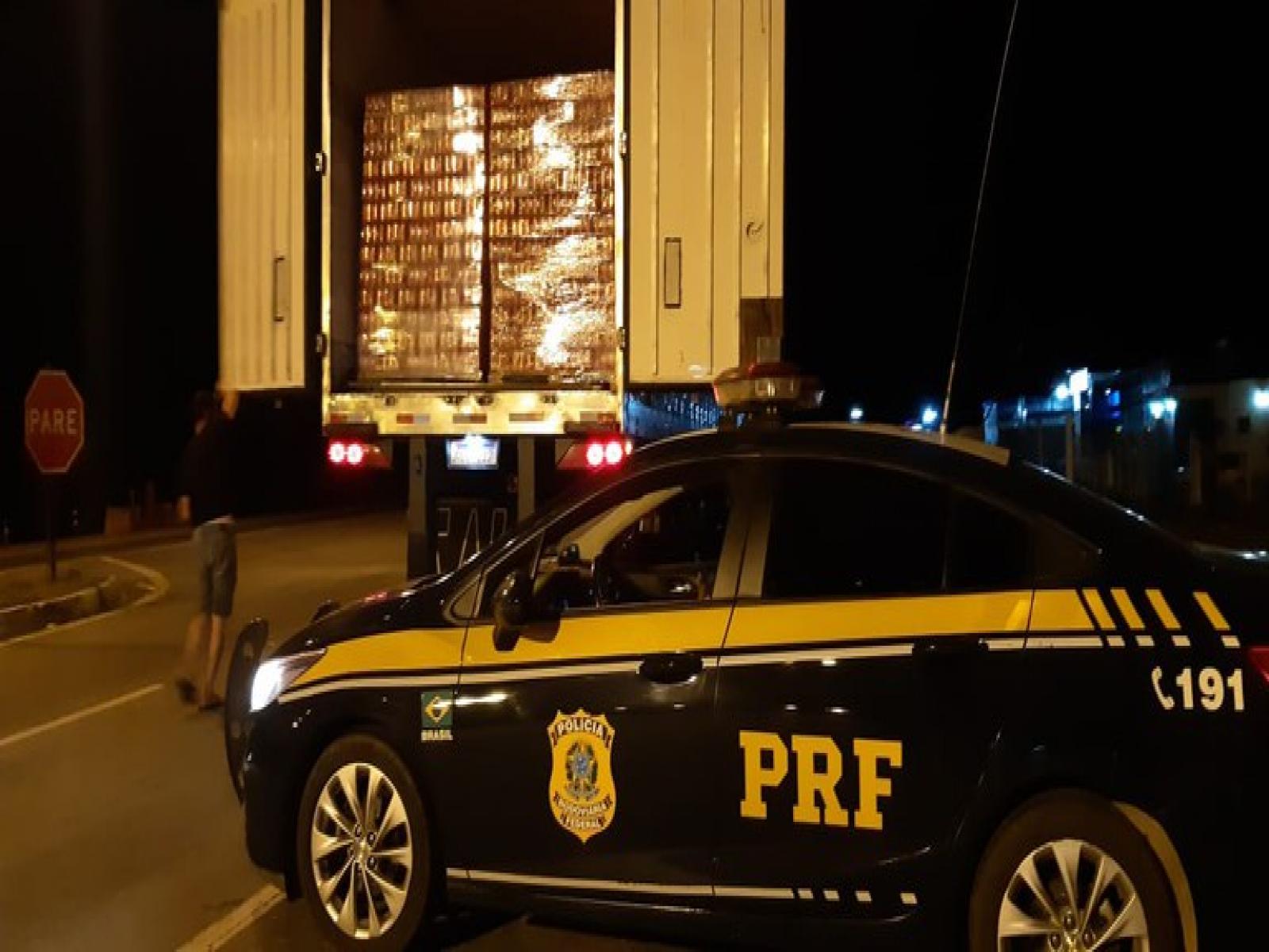 Quase 80 mil litros de cerveja transportados irregularmente foram apreendidos pela PRF em Jequié