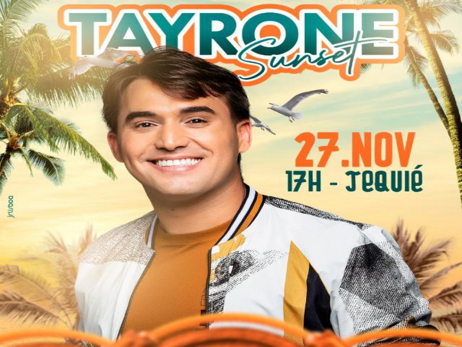 Ingressos para o show de Tayrone começam a serem vendidos nesta segunda-feira