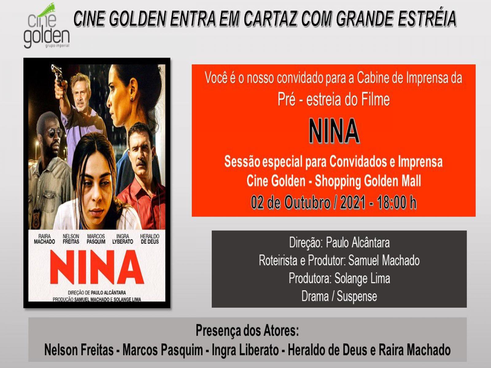 Jequié: lançamento do filme Nina marca a pré-estreia do Cine Golden Mall