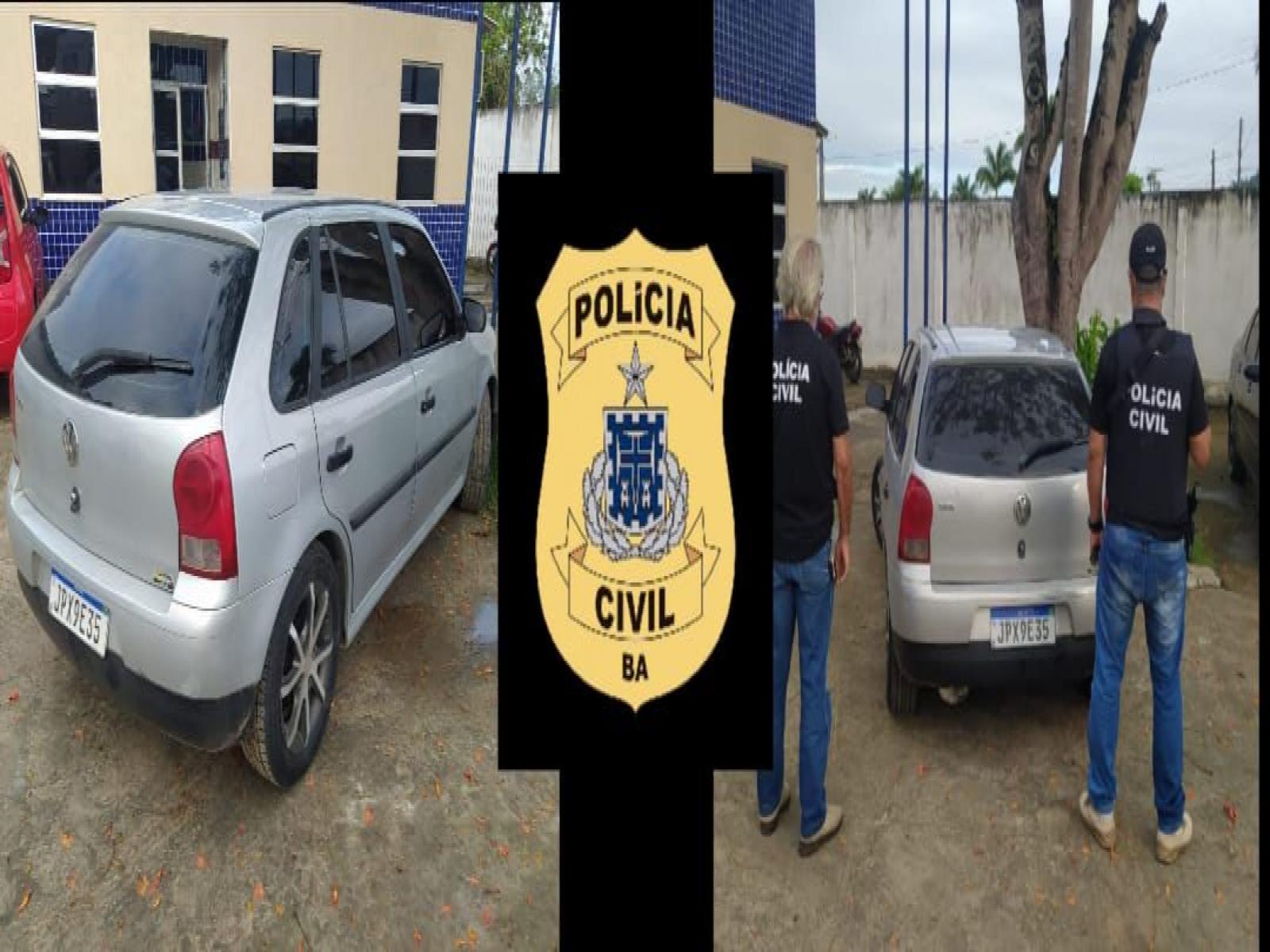 Policia Civil recupera carro roubado em Jequié e prende suspeitos