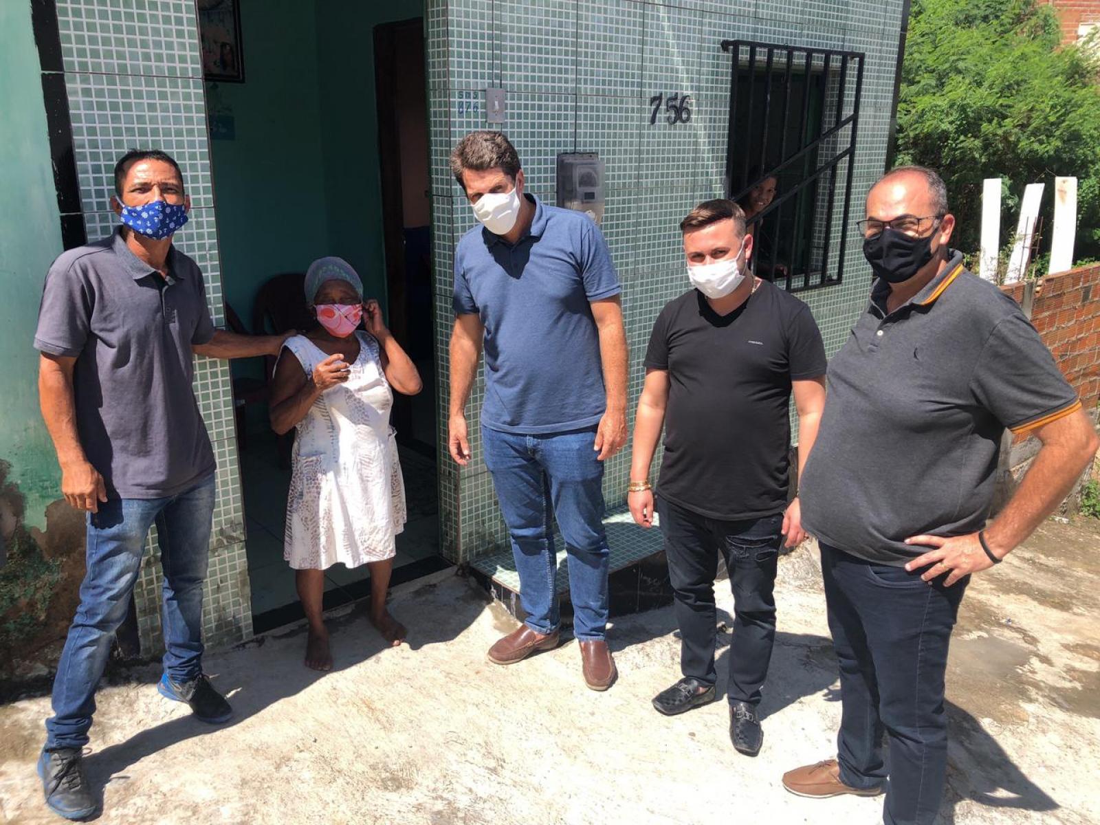 Vereador Walmiral Marinho visitou o Brasil Novo acompanhado do Prefeito Zé Cocá