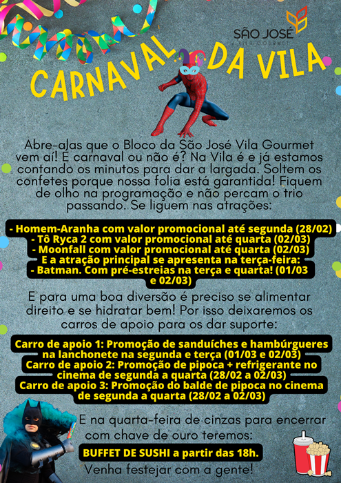 É carnaval na Vila São José