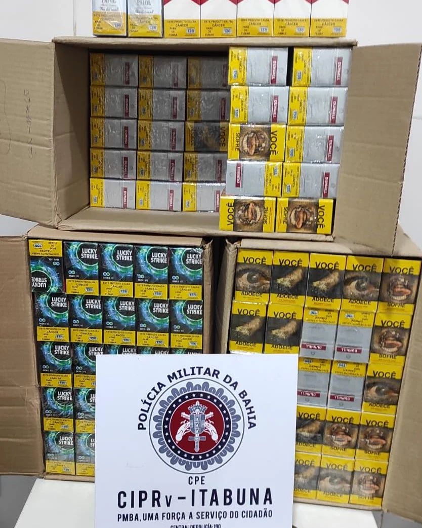 PRE APREENDE CARGA DE CIGARROS CLANDESTINA NA BA-263 PRE APREENDE CARGA DE CIGARROS CLANDESTINA NA BA-263