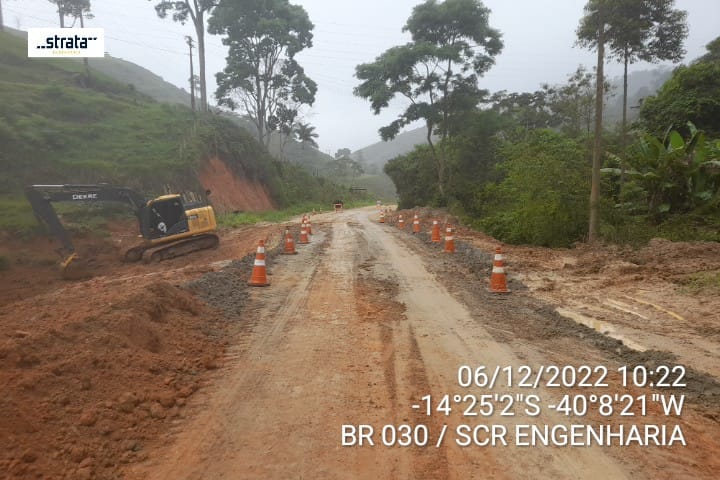 DNIT libera meia pista da BR 030 entre Dário Meira e Boa Nova DNIT libera meia pista da BR 030 entre Dário Meira e Boa Nova